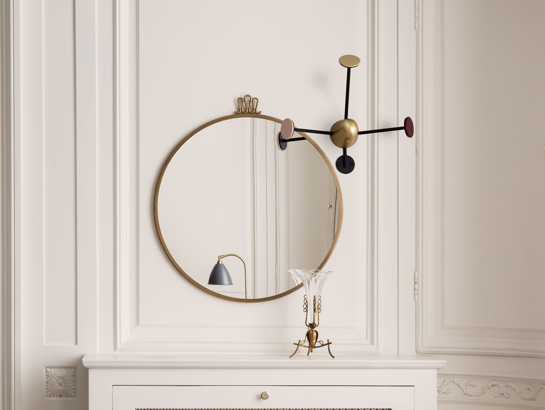 Gubi Mategot Coat Rack Vintage Red