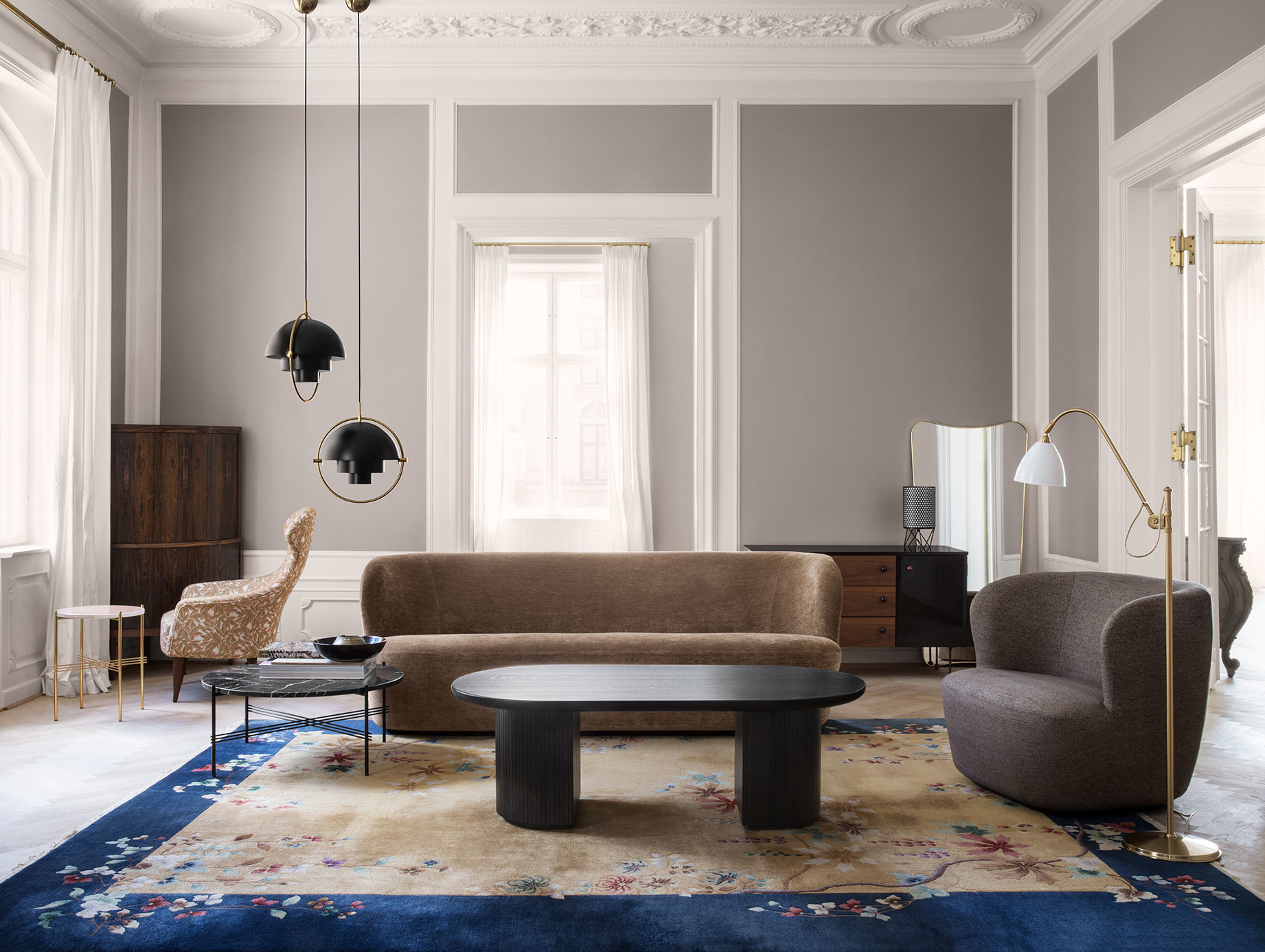 Gubi Stay Lounge Chair Multi Lite Pendant