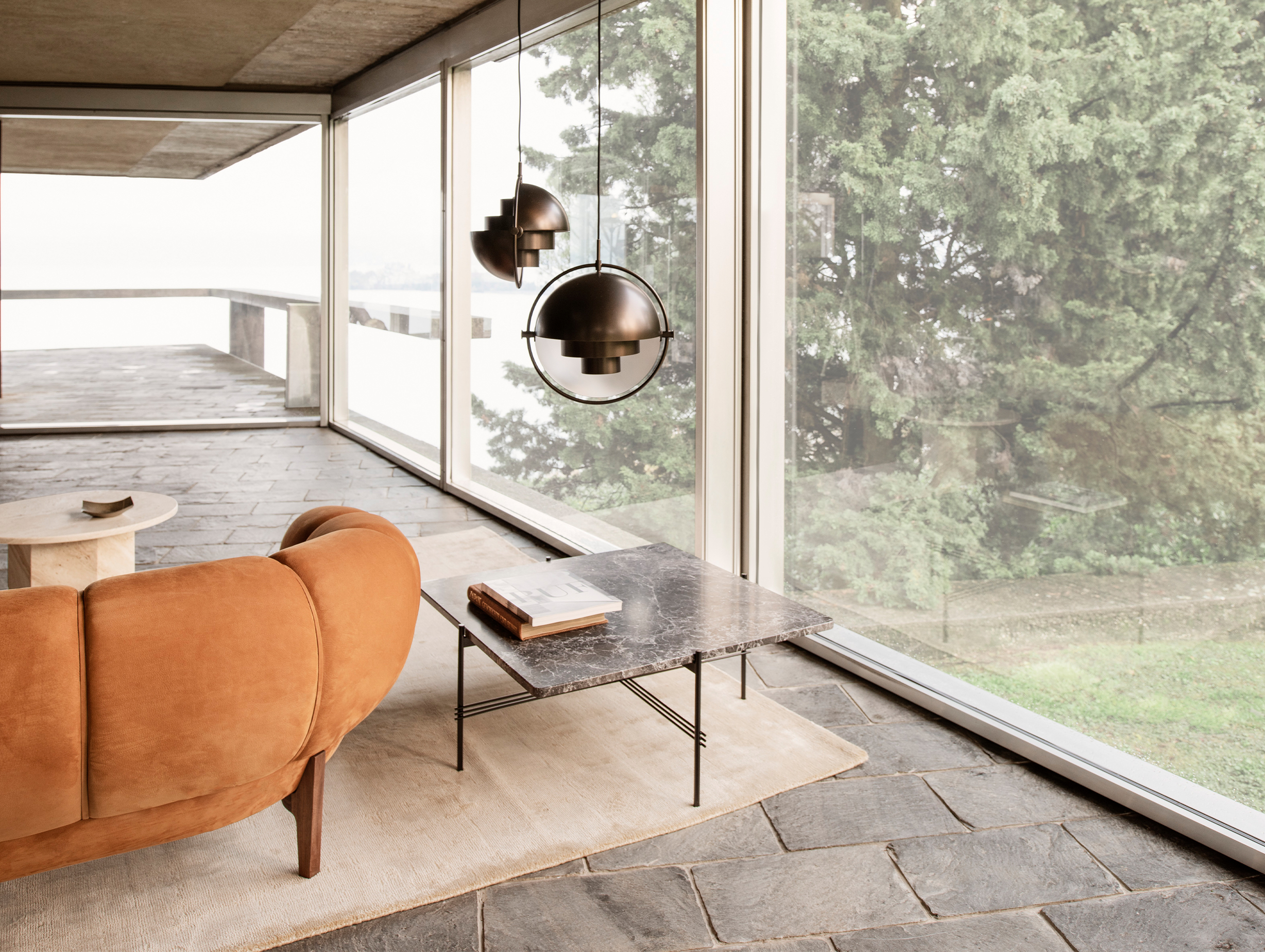 Gubi multi lite pendant black brass story 1