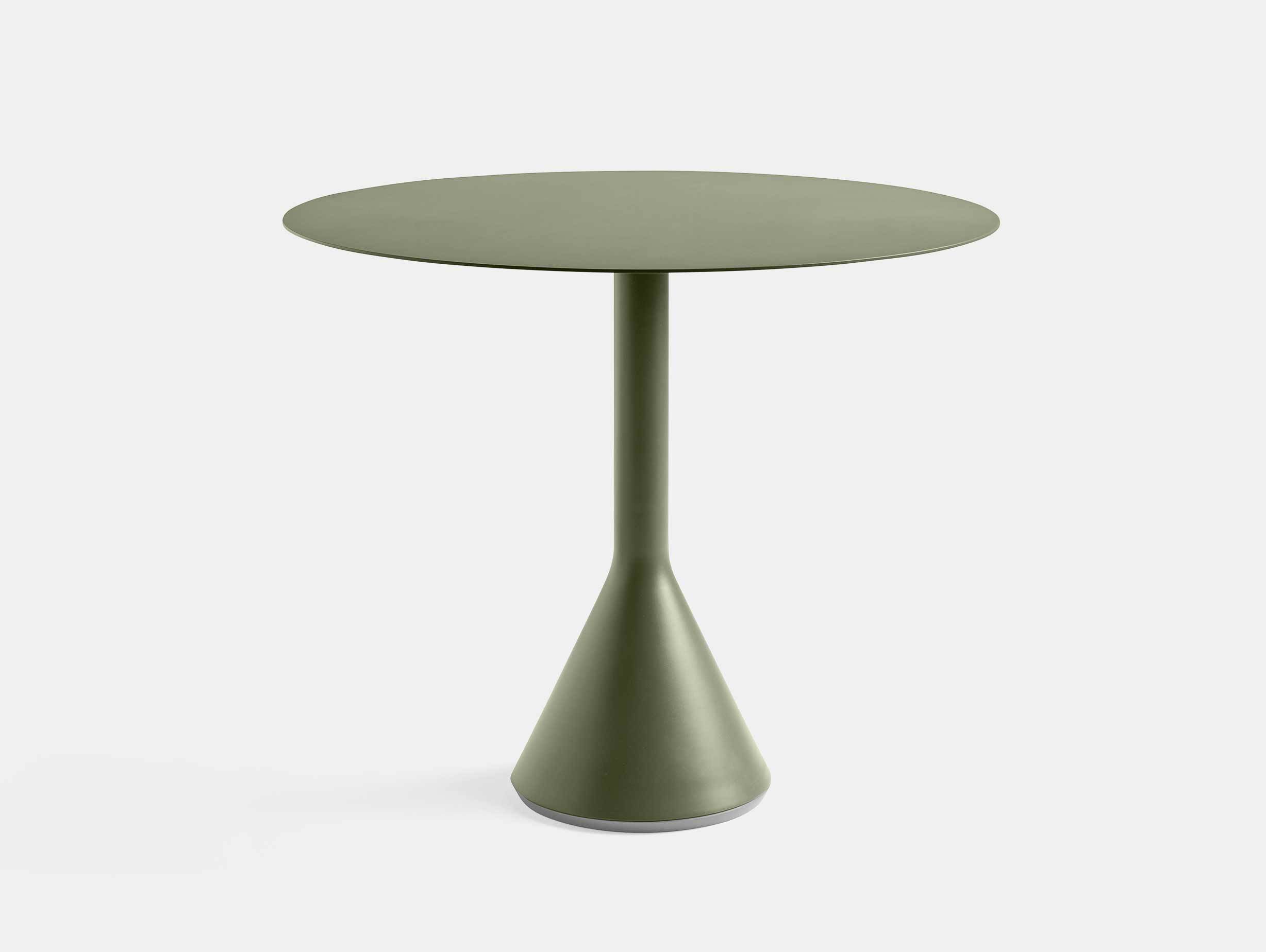 HAY palissade cone table round 90 olive