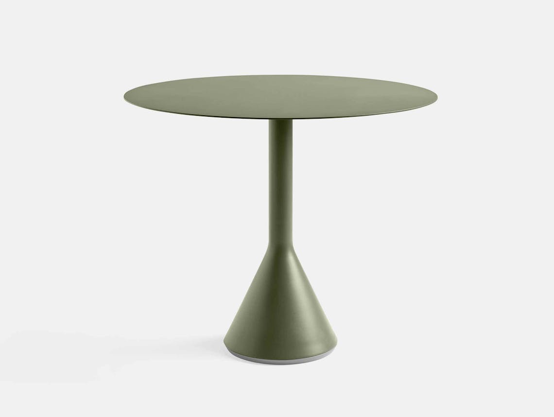 HAY palissade cone table round 90 olive