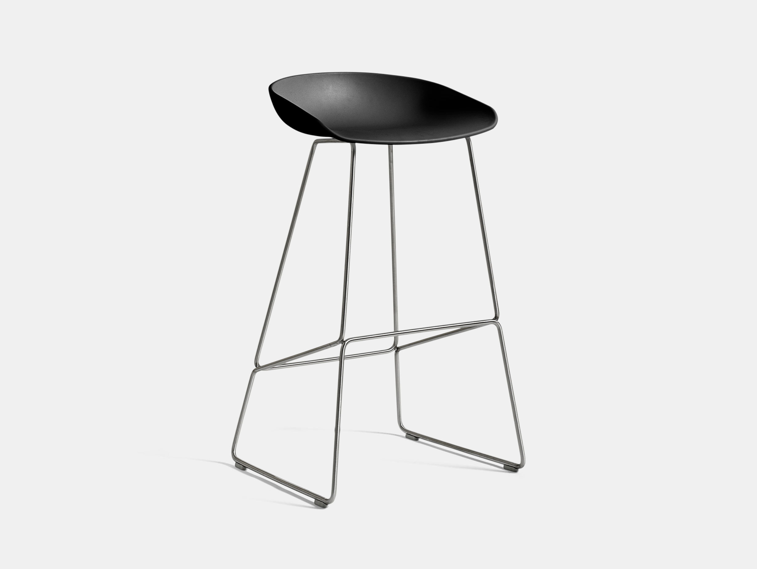 Hay Aas38 Stool H75 Stainless Steel Base Black Hee Welling