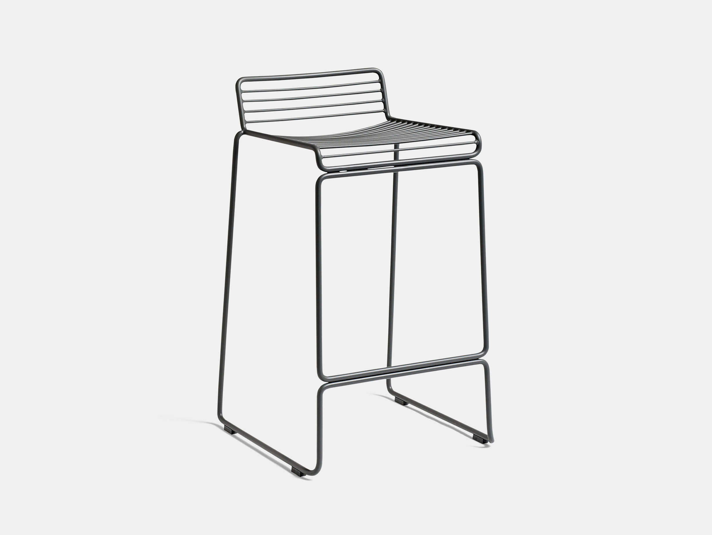 Hay Hee Bar Stool H65 Asphalt Grey