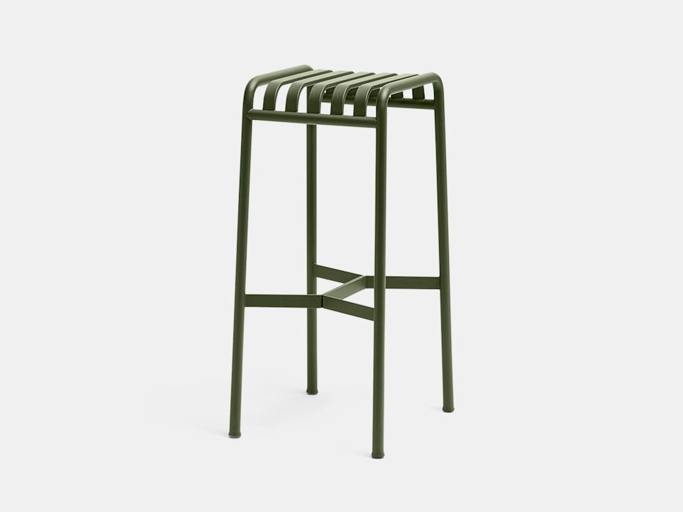 Hay Palissade Bar Stool Olive Ronan Erwan Bouroullec Hay Palissade Bar Stool Olive Ronan Erwan Bouroullec