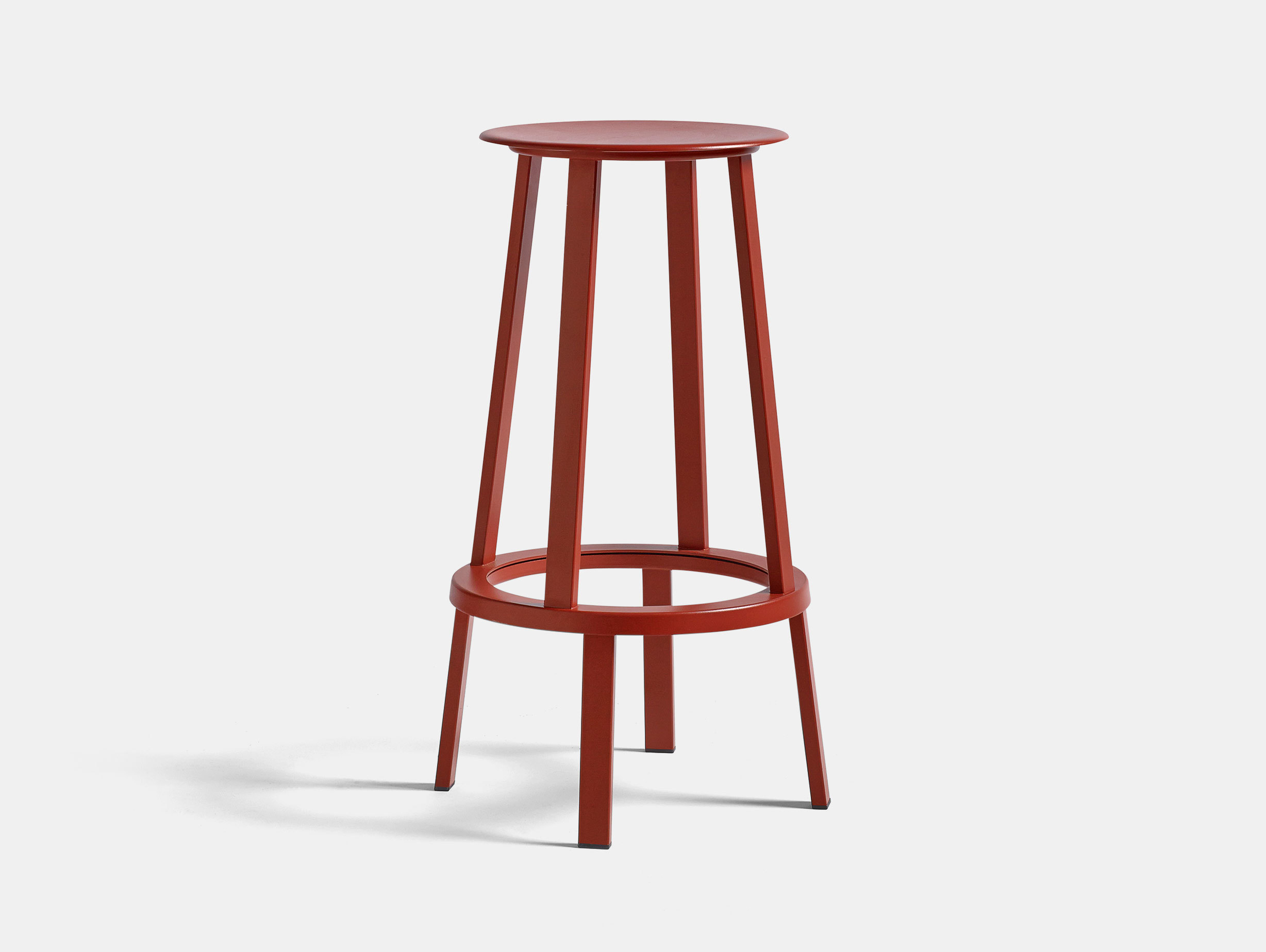 Hay Revolver Bar Stool High Red