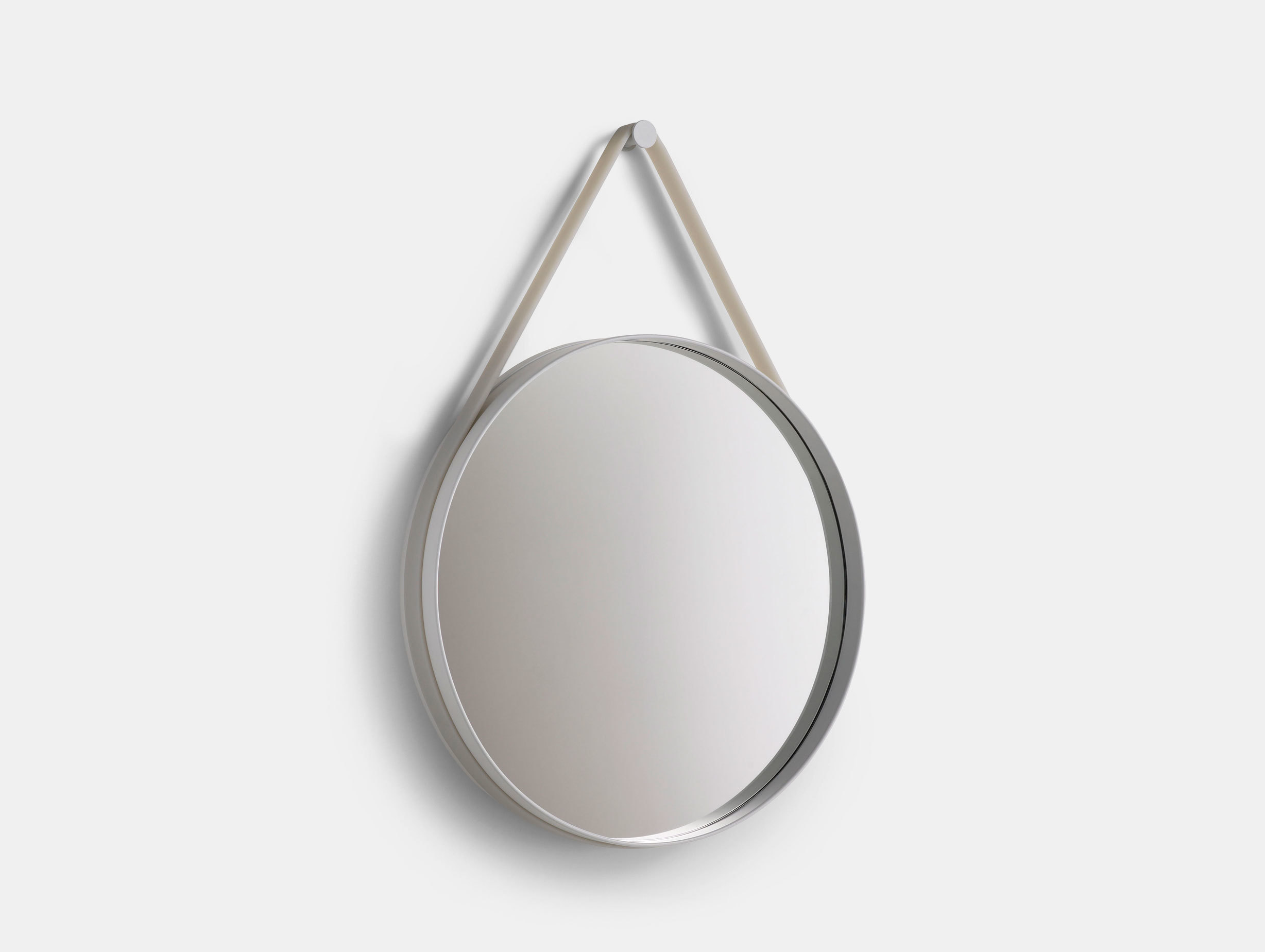 Hay Strap Mirror Grey