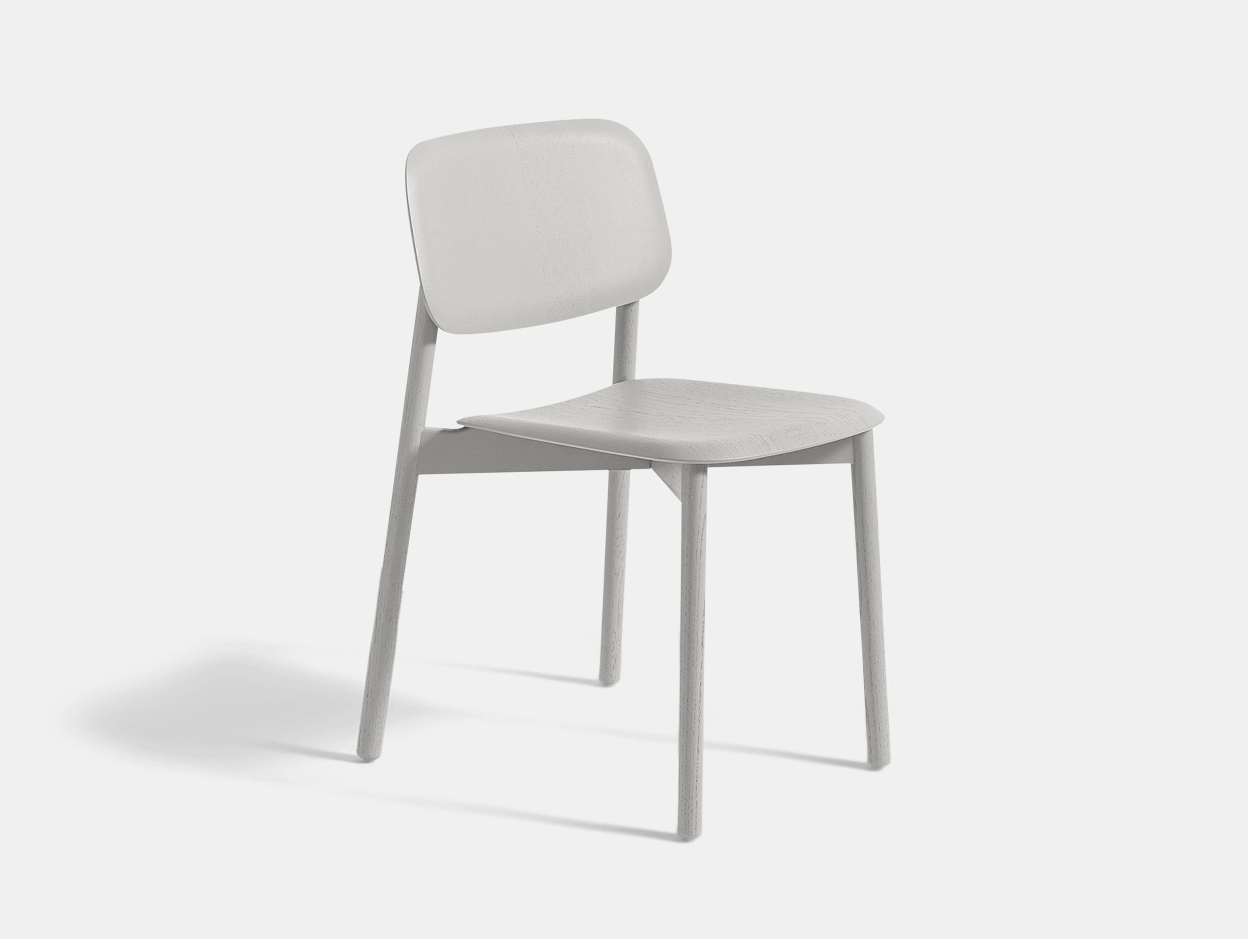 Hay Soft Edge 12 Oak Soft Grey Stained Base Soft Grey