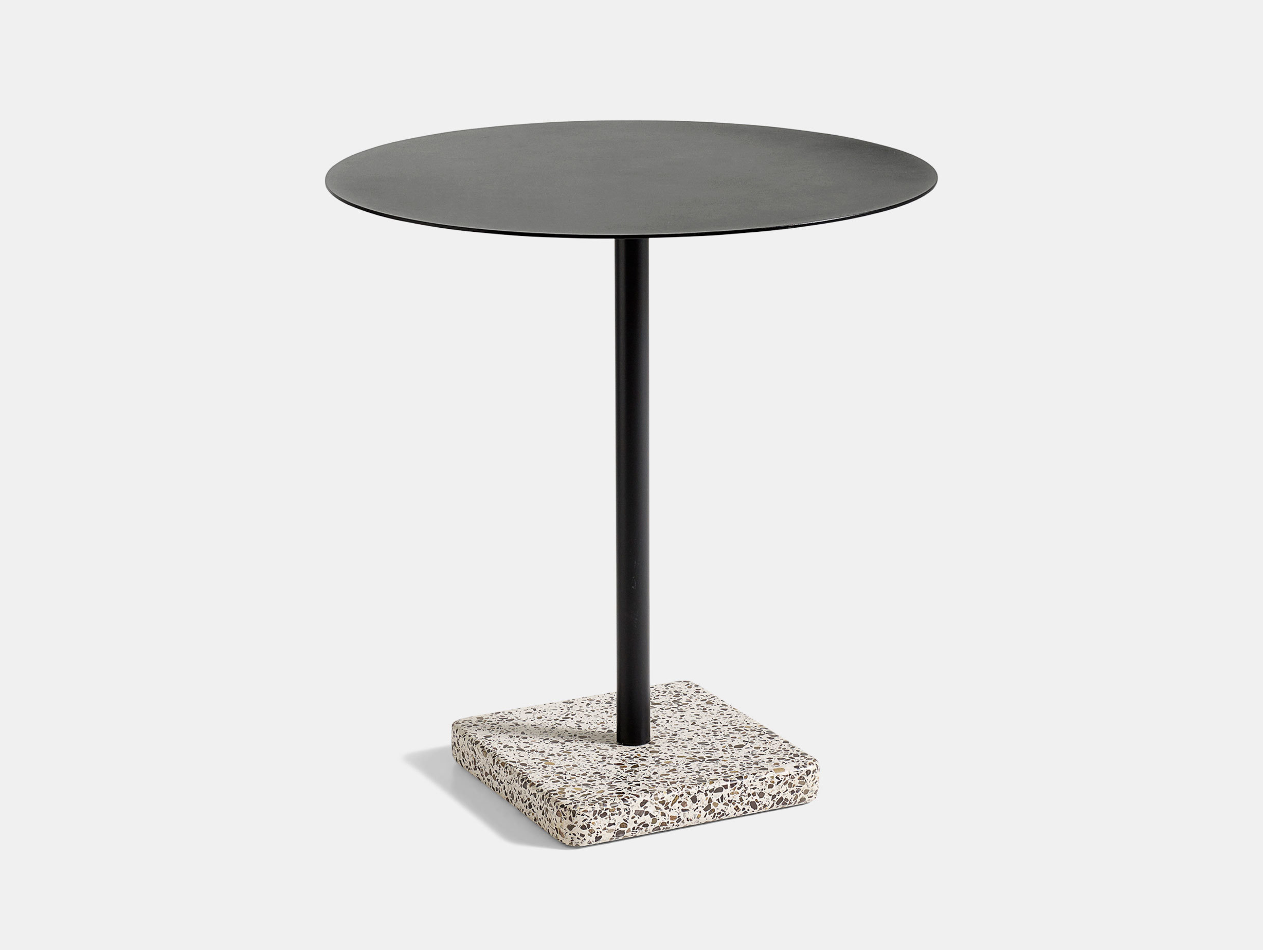Hay Terrazzo Table Round Grey Base Charcoal Top Daniel Enoksson