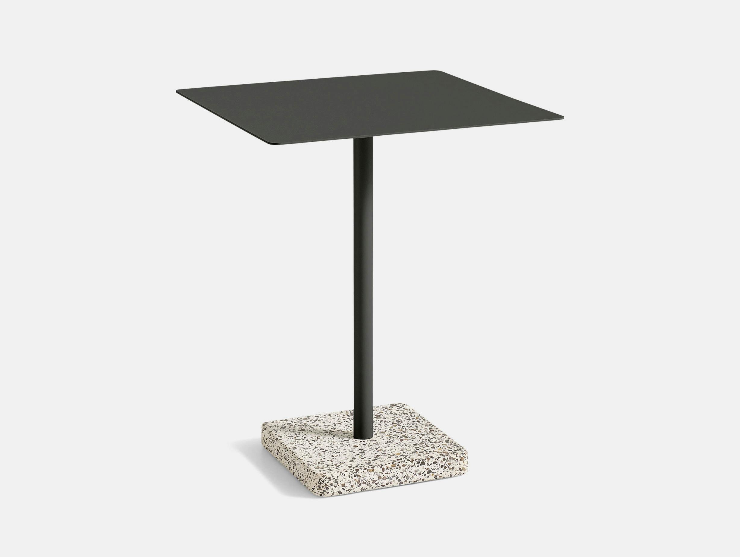 Hay Terrazzo Table Square Grey Base Charcoal Top Daniel Enoksson
