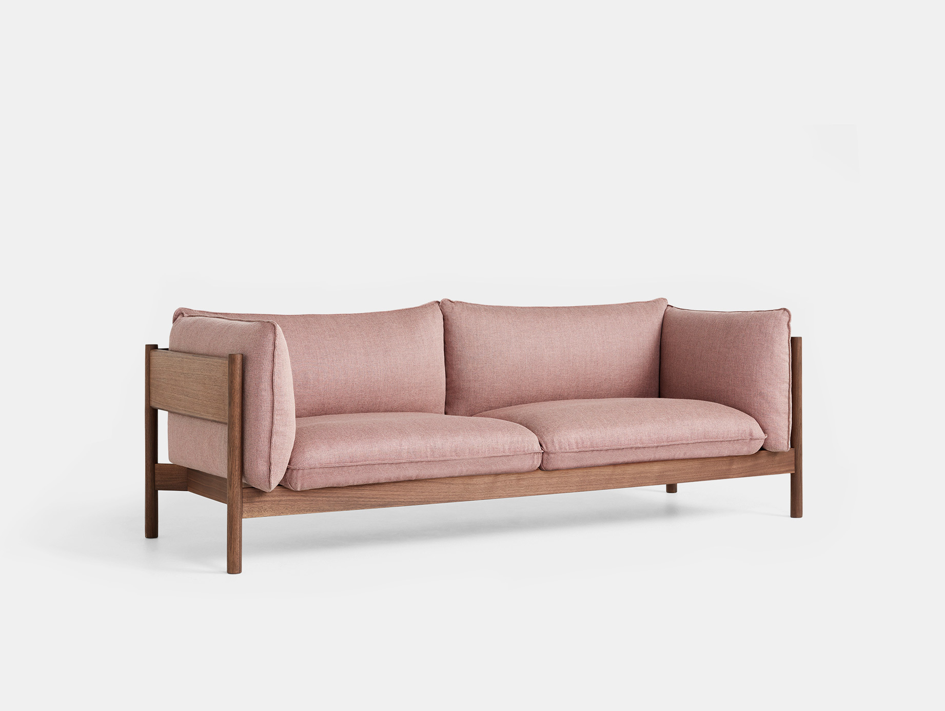 Hay arbour 3 seater sofa rewool 648 walnut
