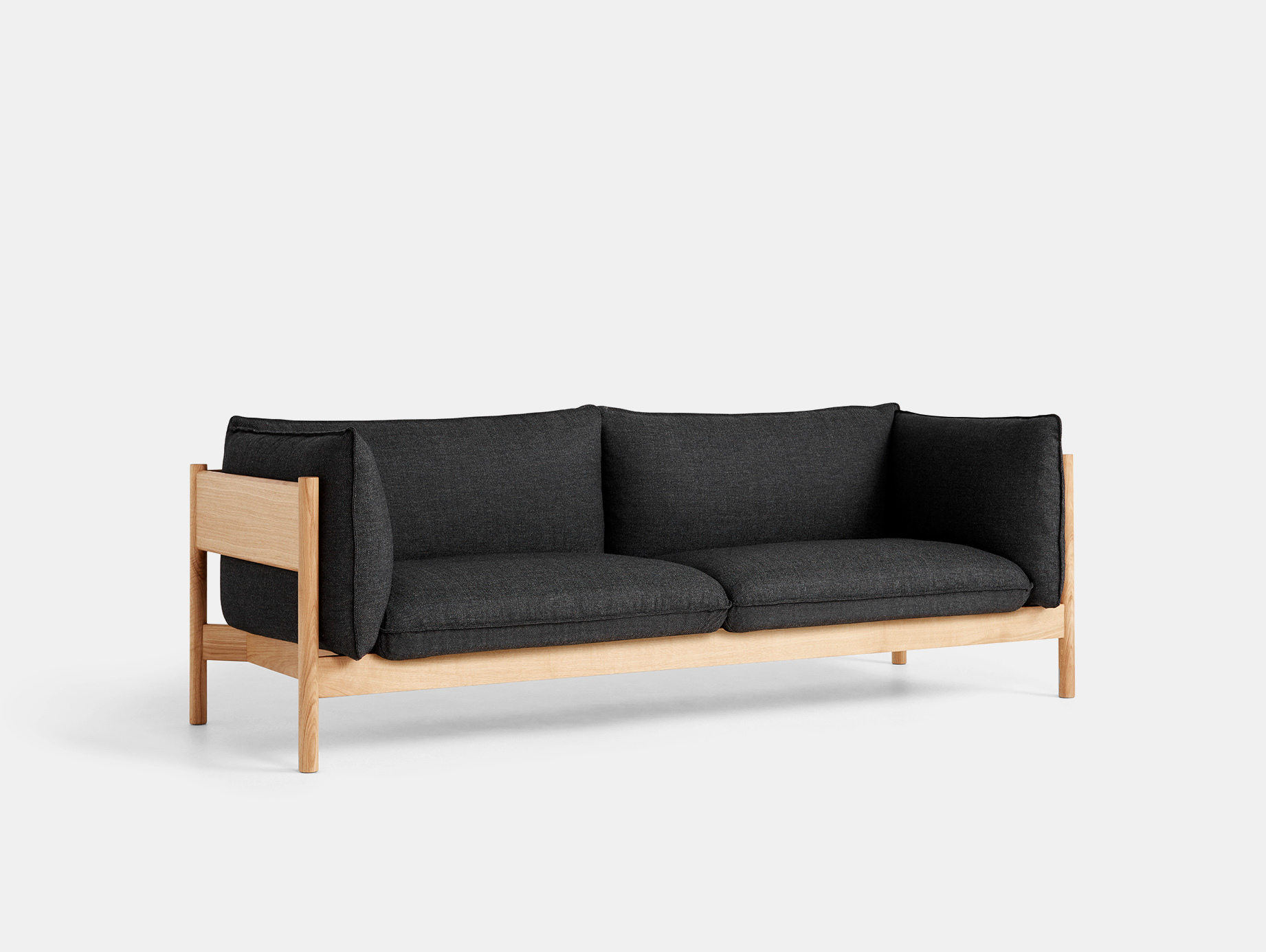 Hay arbour 3 seater sofa rewool 98 wax oak
