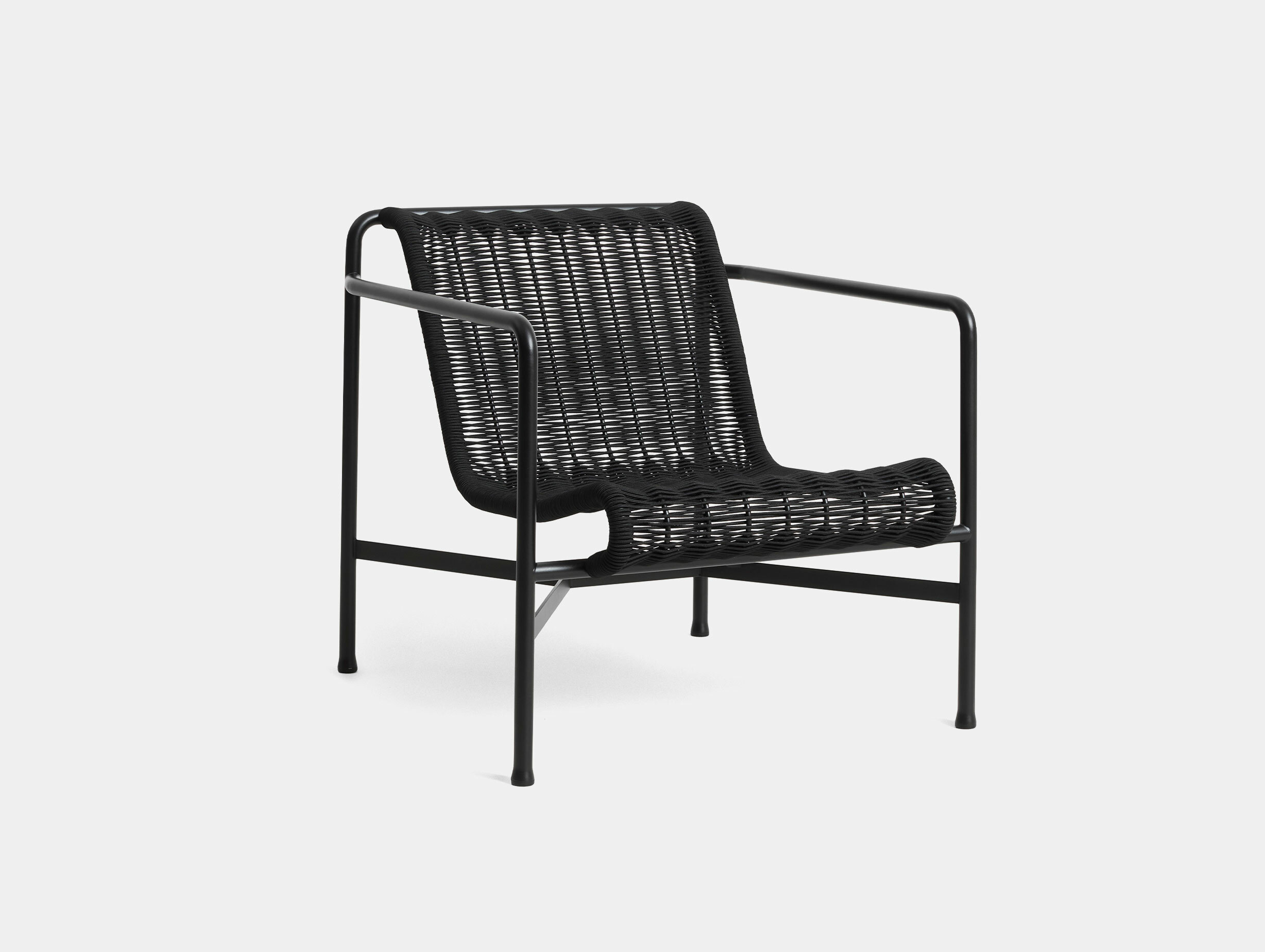 Hay bouroullec palissade cord lounge chair low anthtracite