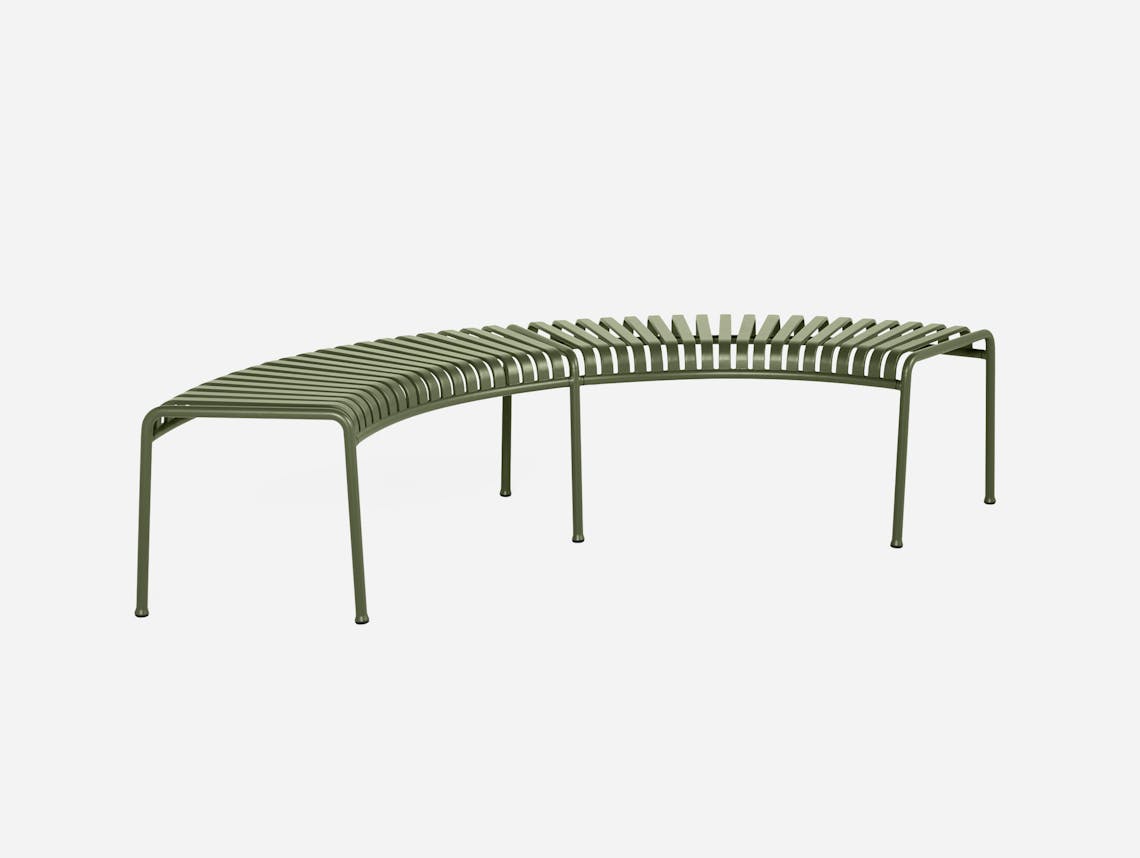 Hay bouroullec park bench olive green