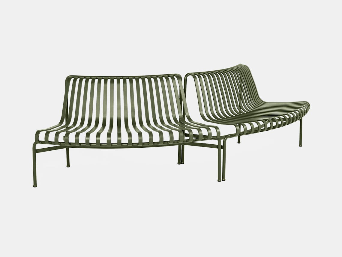 Hay bouroullec park dining bench out out olive