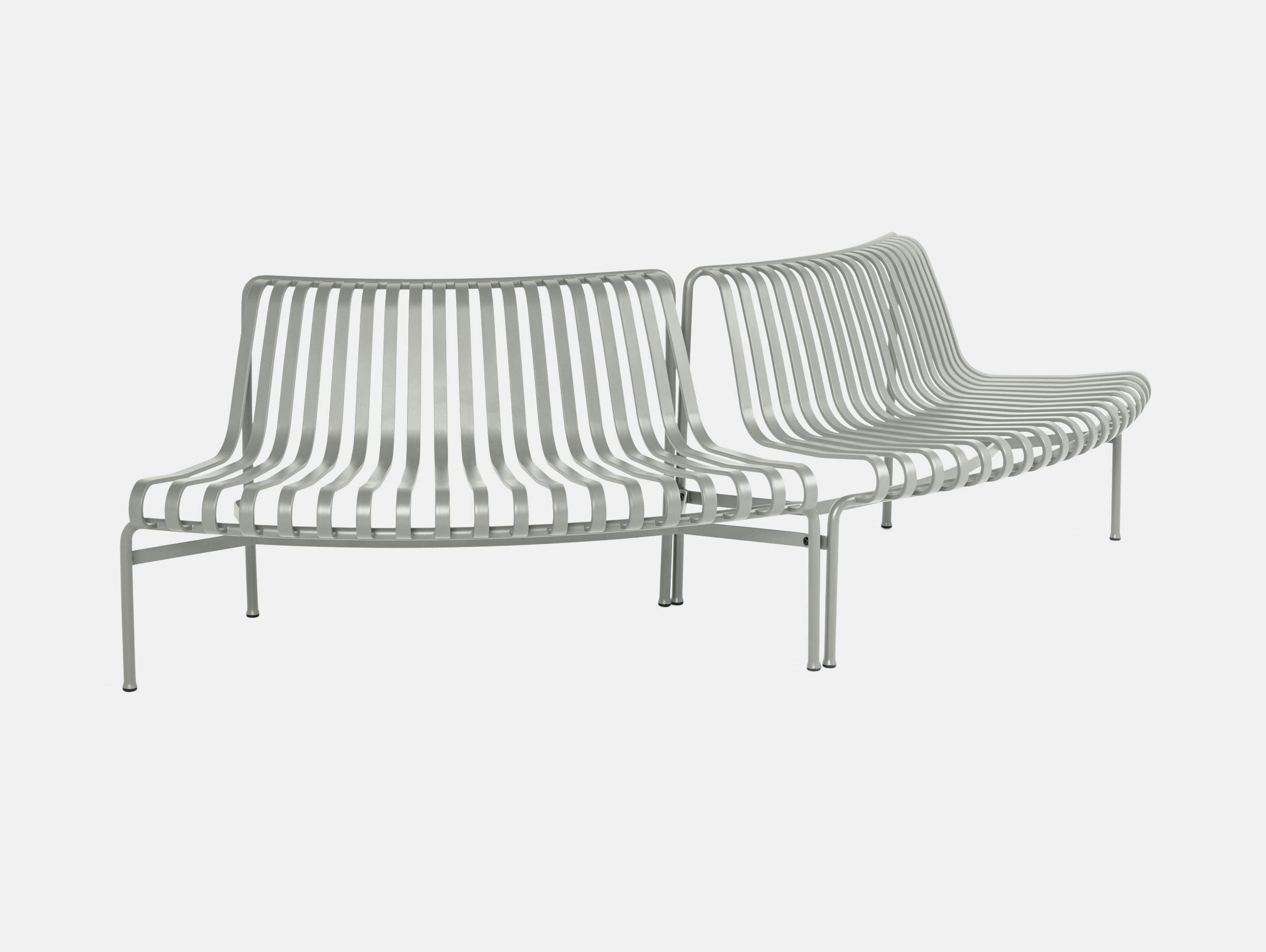 Hay bouroullec park dining bench out out sky grey