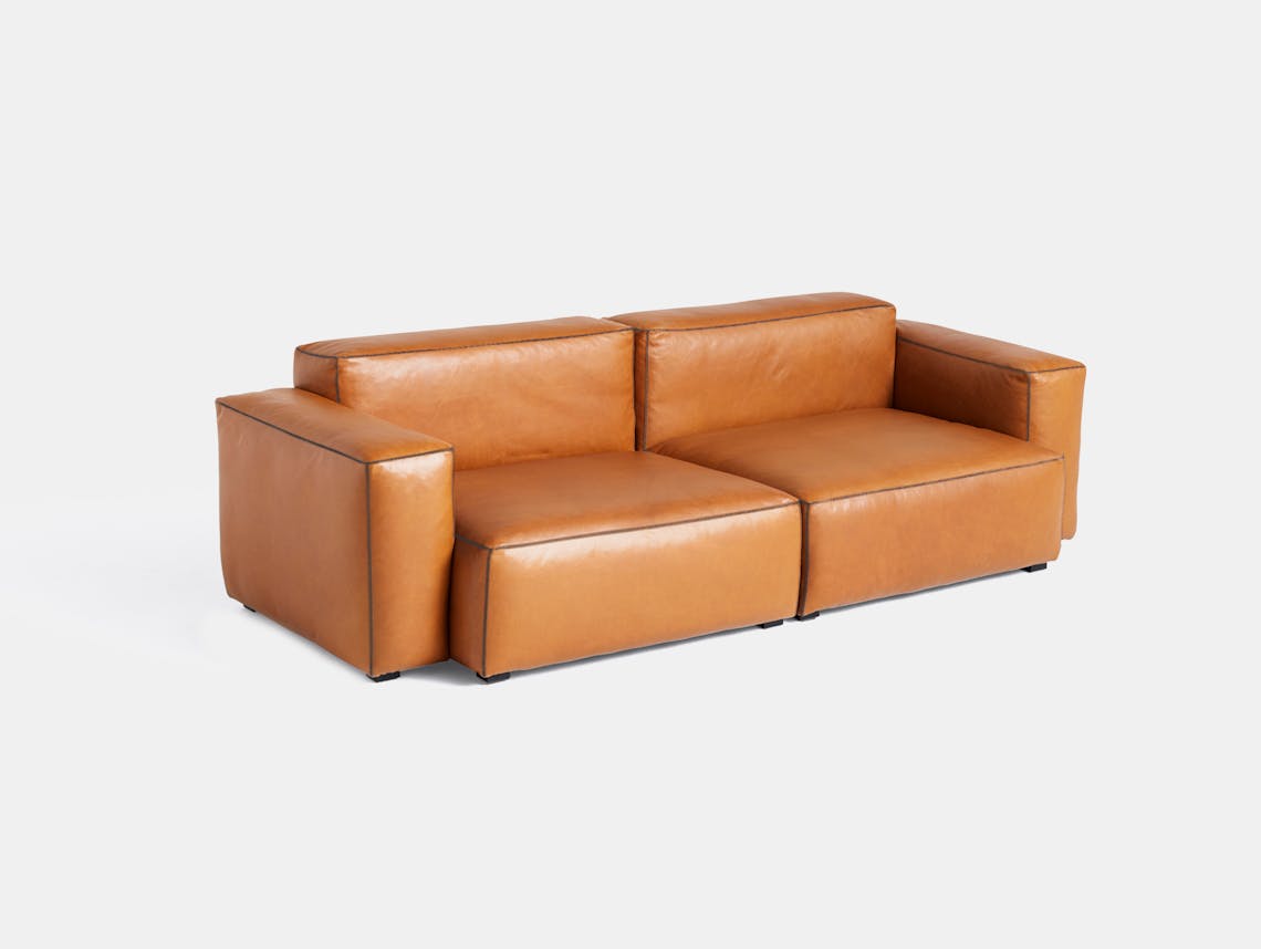 Hay mags soft sofa 2 5 seater sense leather cognac