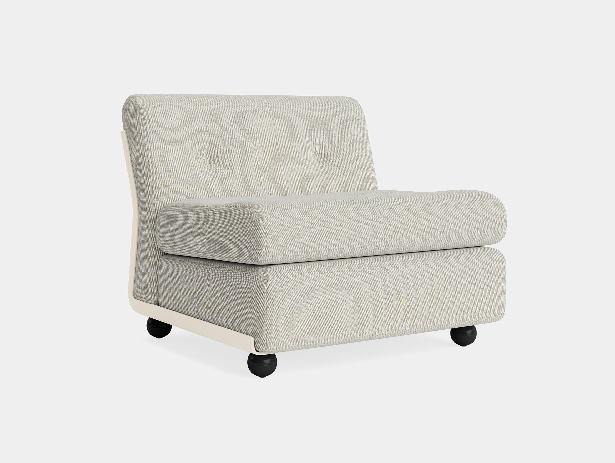 Hay mario bellini amanta 1 seater sofa story 102 cream beige shell