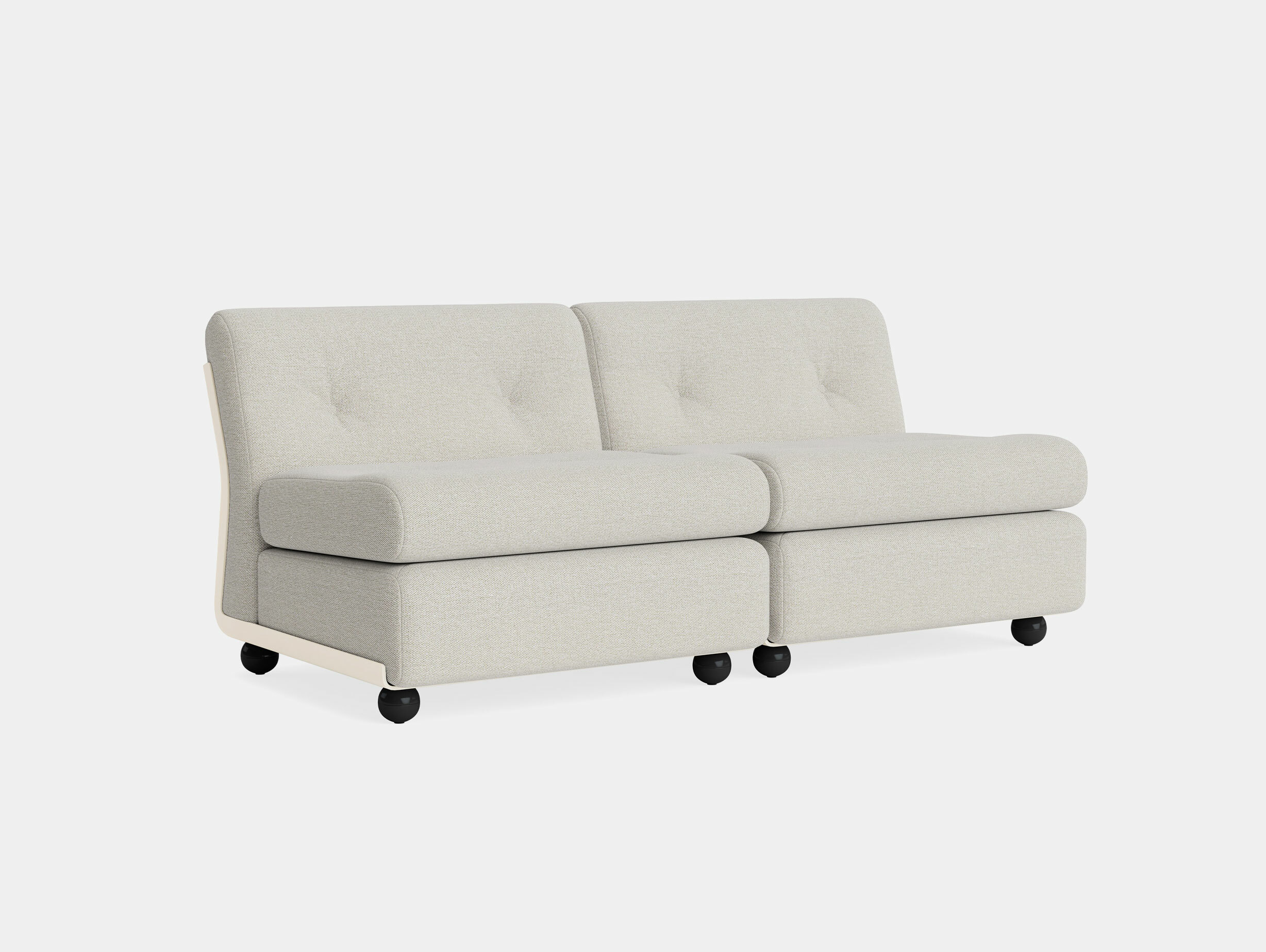 Hay mario bellini amanta 2 seater sofa story 102 cream beige shell