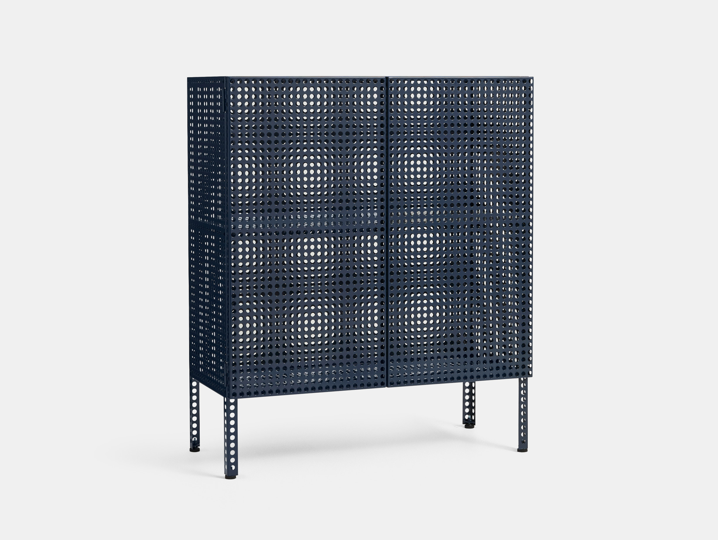 Hay muller van severen perforated cabinet floor medium steel blue2