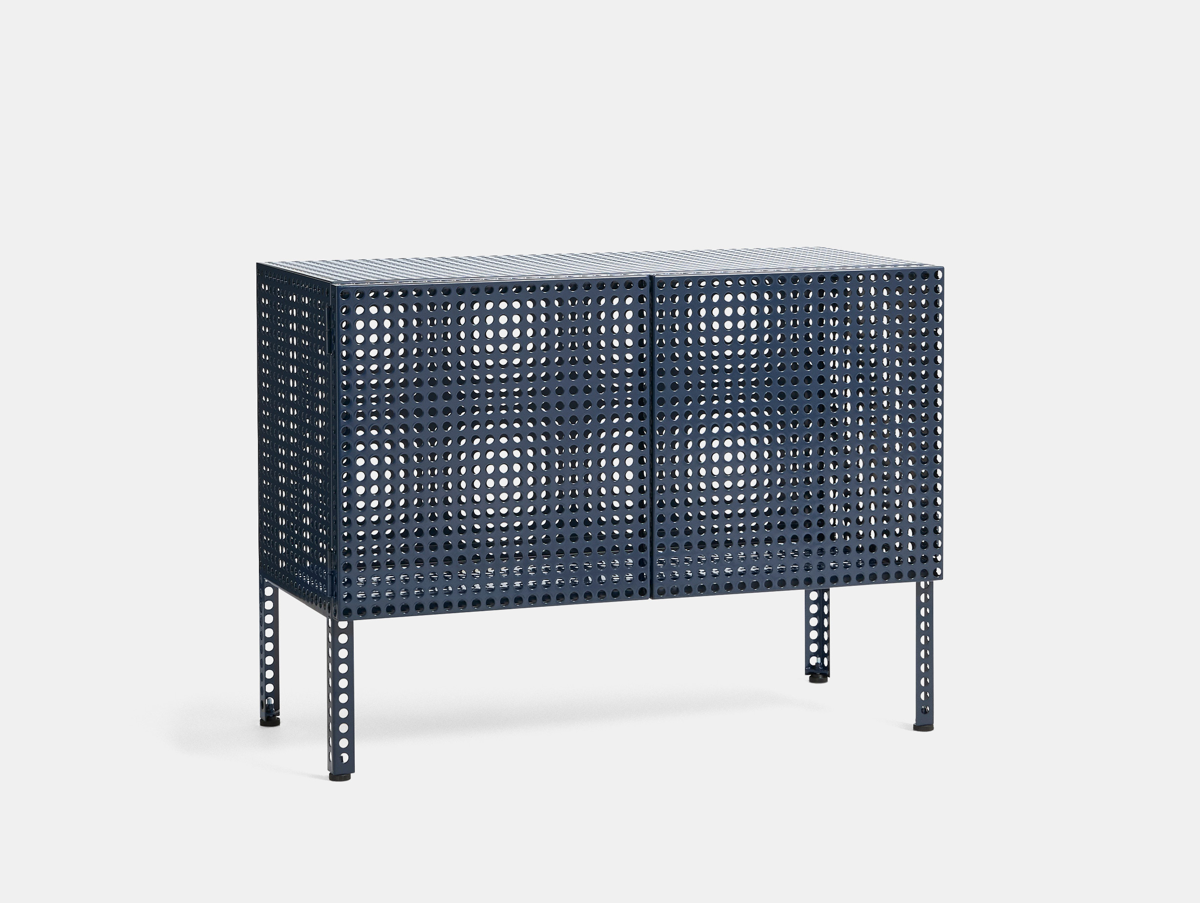 Hay muller van severen perforated cabinet floor small steel blue