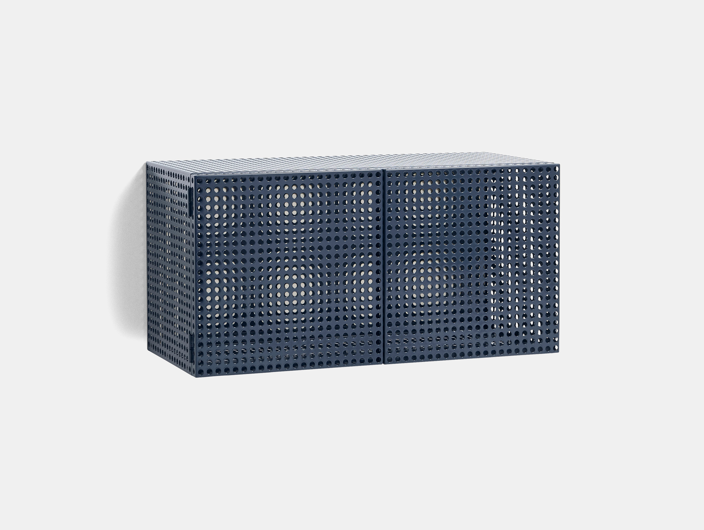 Hay muller van severen perforated cabinet wall steel blue