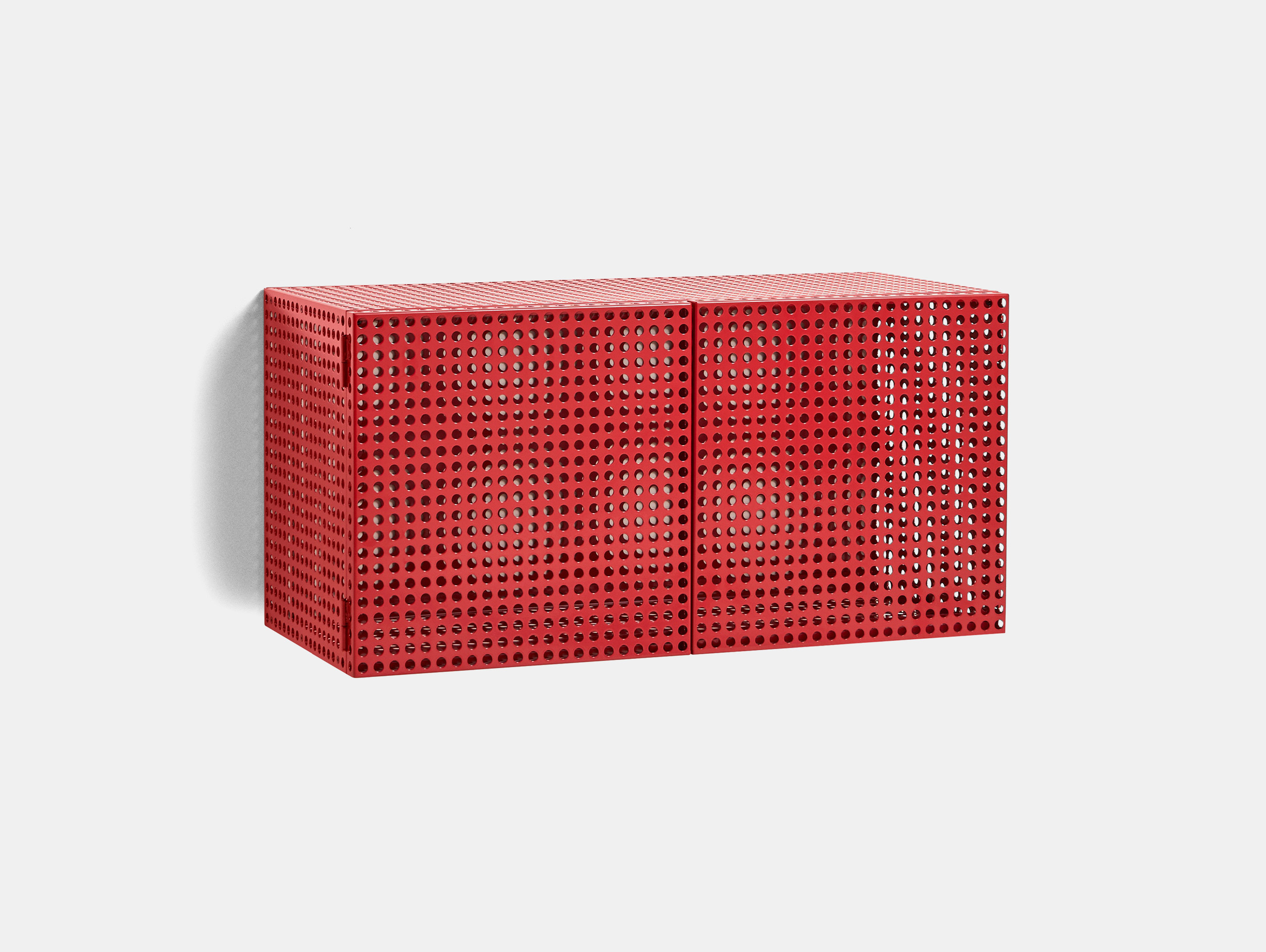 Hay muller van severen perforated cabinet wall wine red