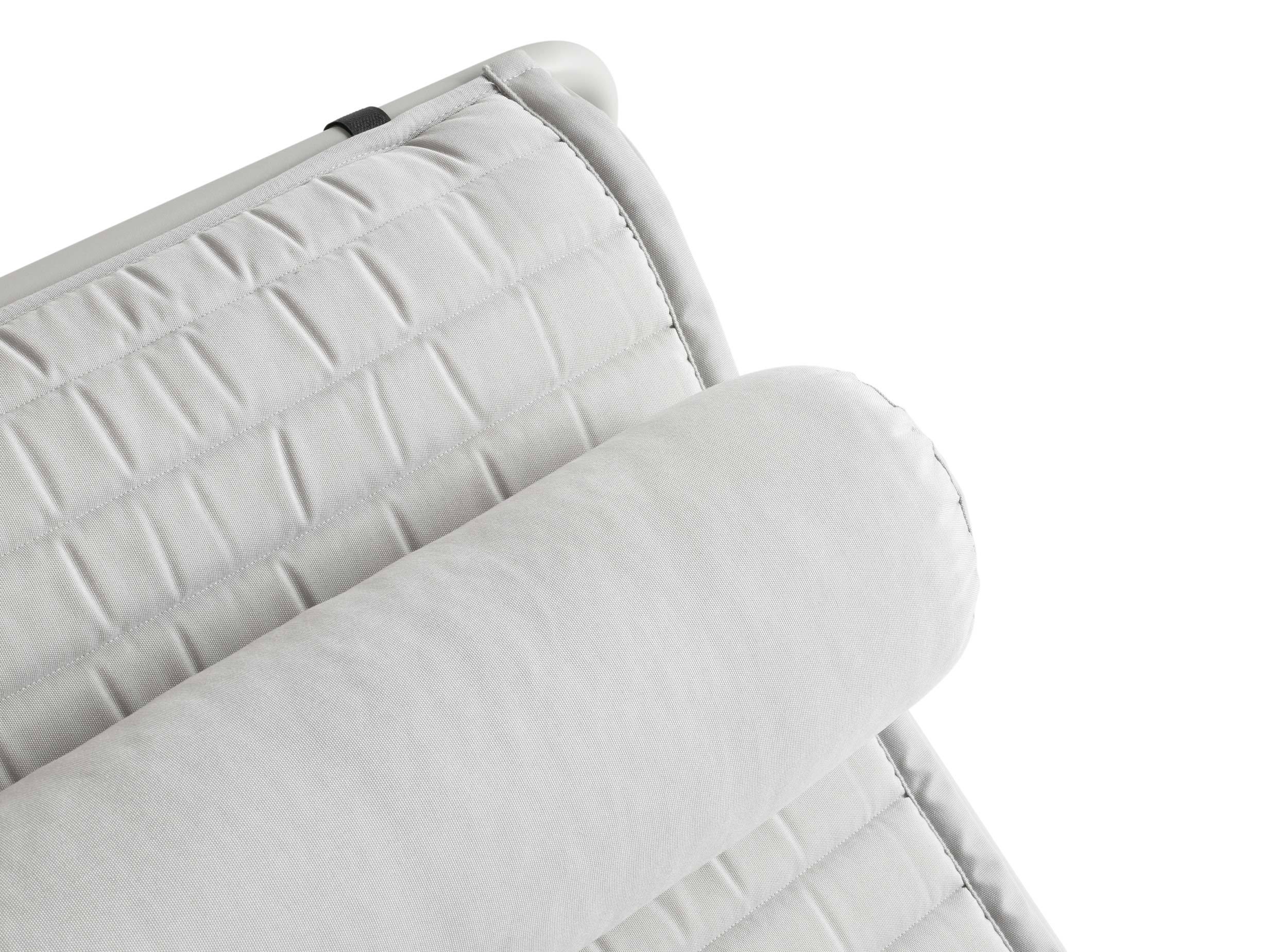 Hay palissade chaise longue quilted cushion bolster sky grey 2