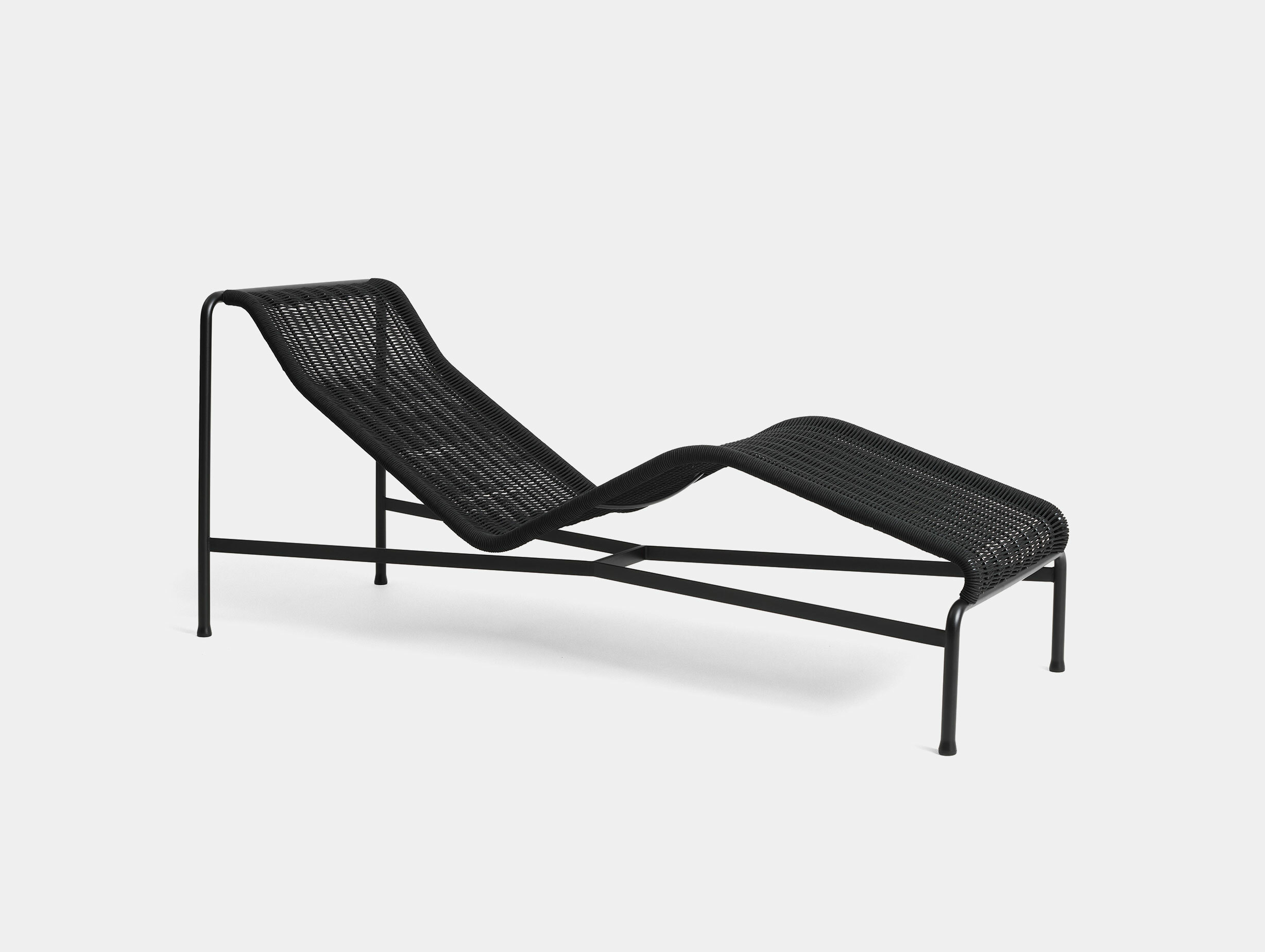 Hay palissade cord chaise longue anthracite