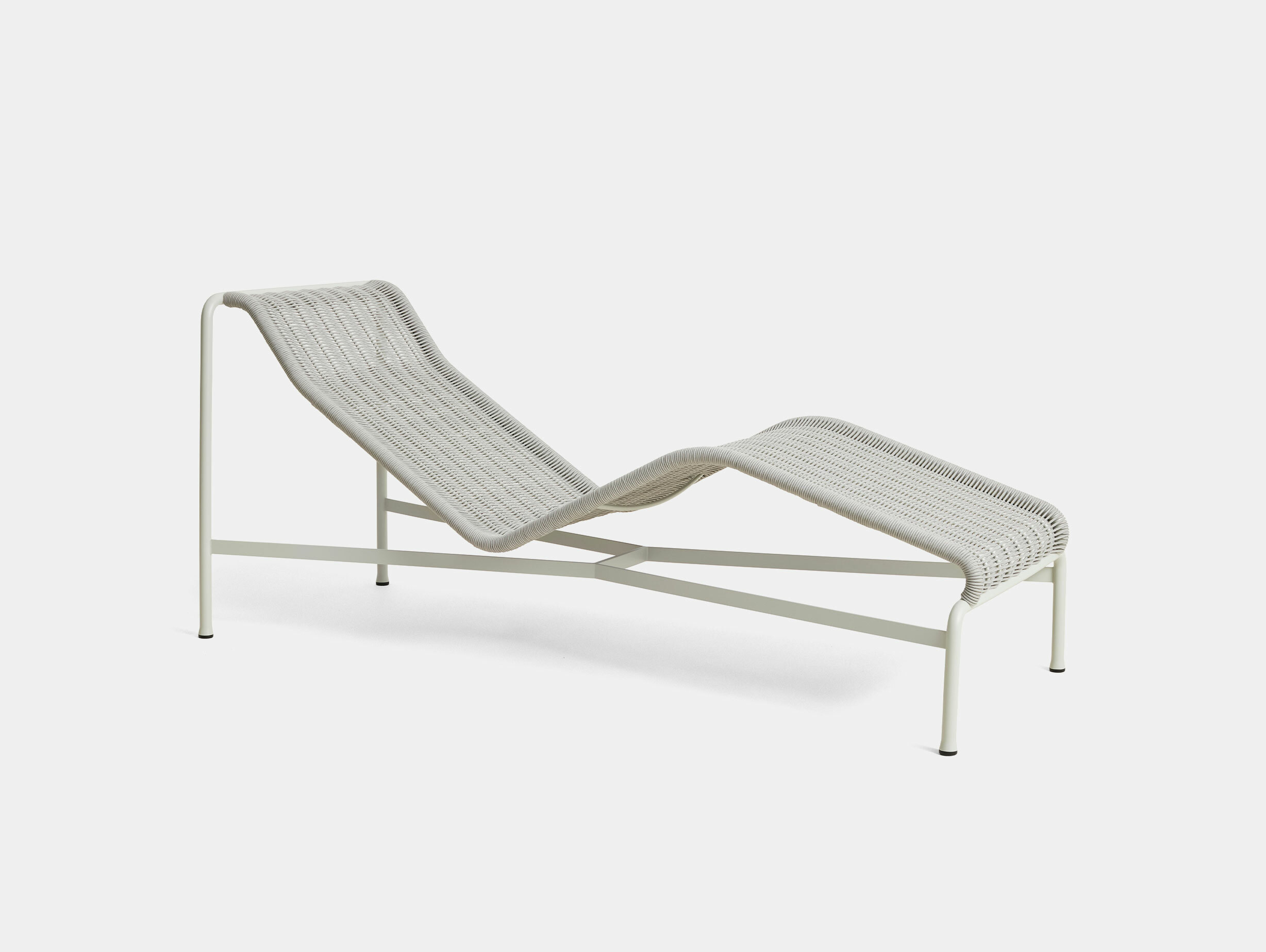 Hay palissade cord chaise longue sky grey
