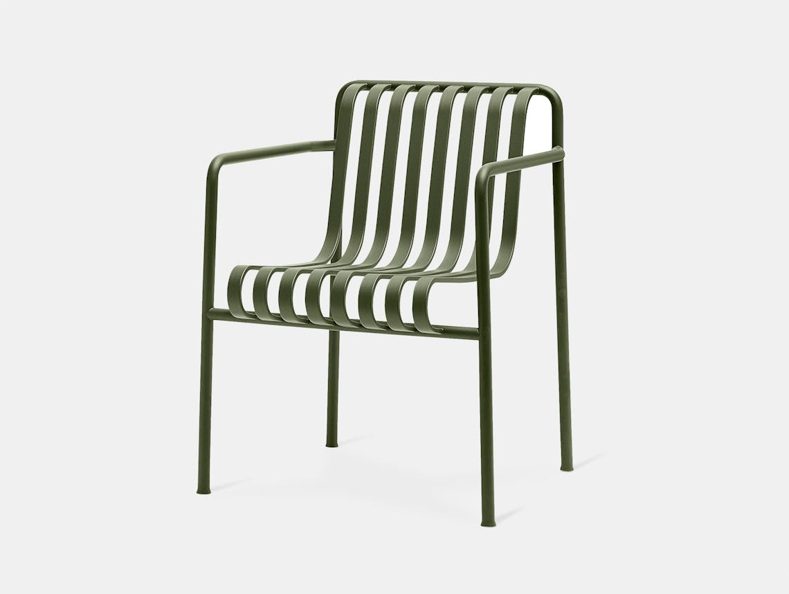 Hay palissade dining armchair olive green