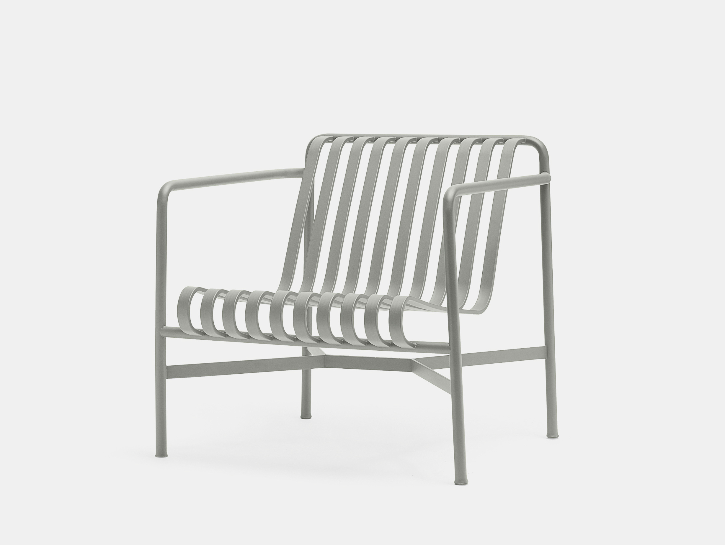 Hay palissade low lounge chair skygrey