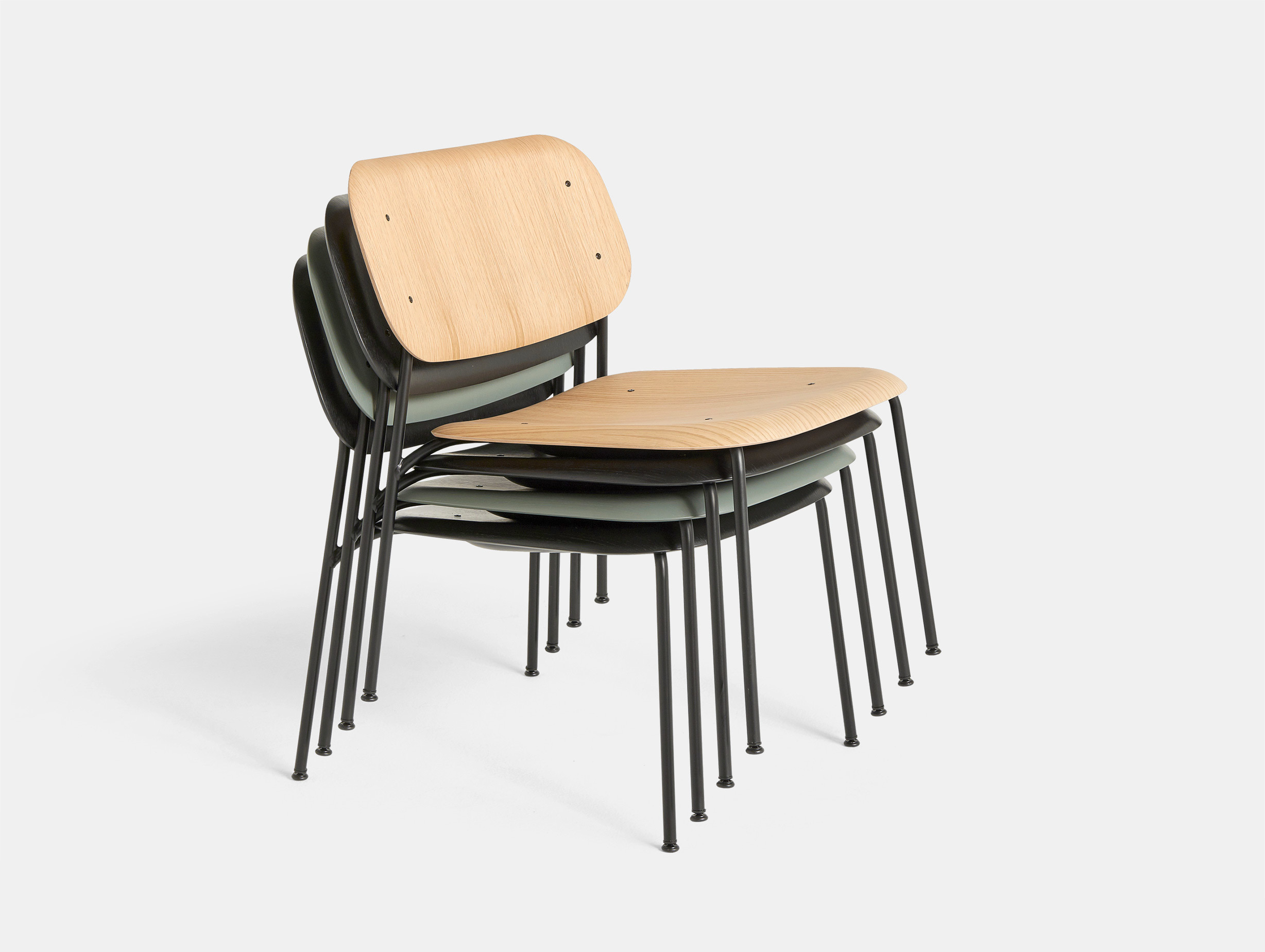 Hay soft edge 10 lounge chair stacked