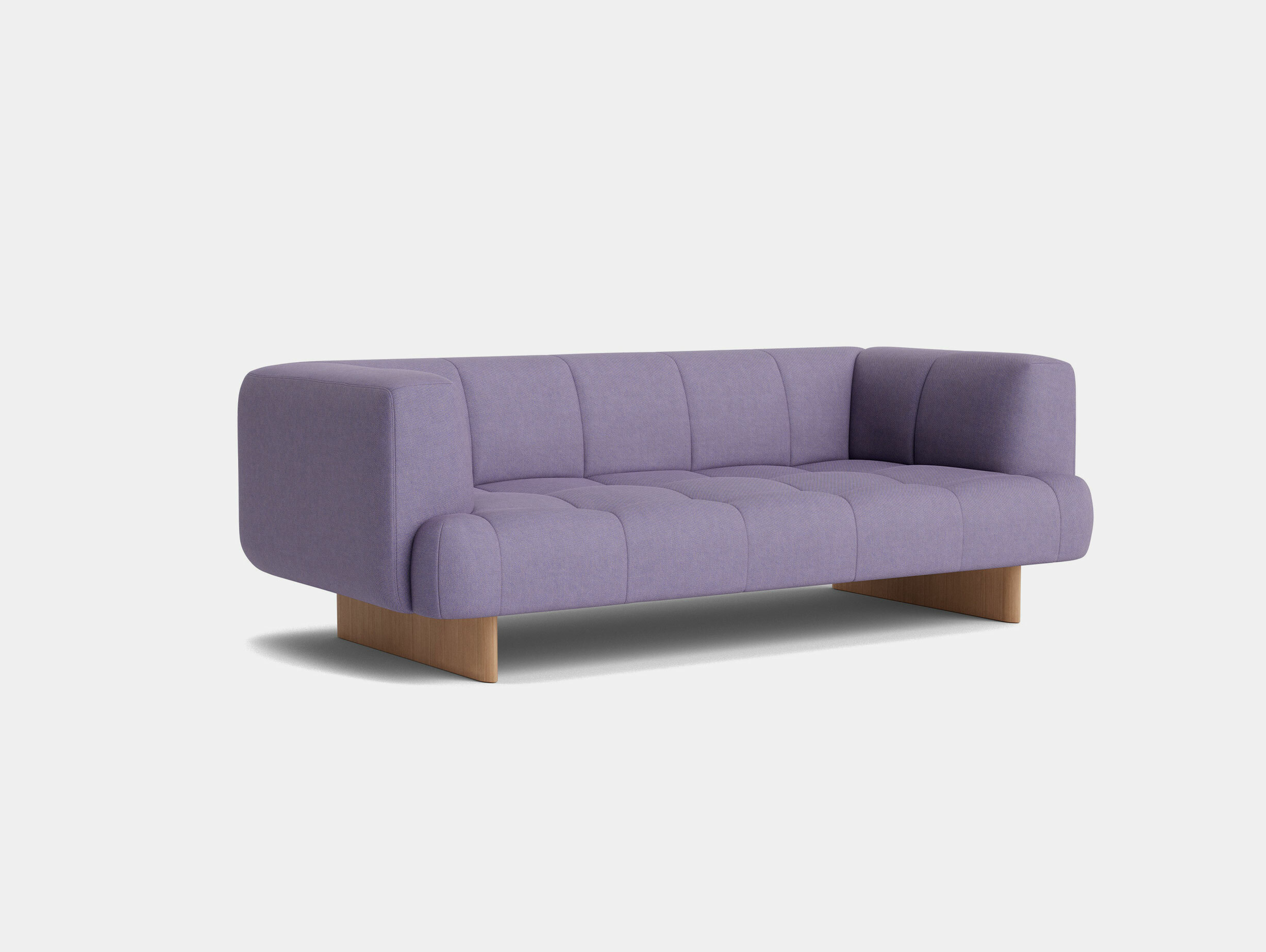 Quilton lift sofa 2 seater steelcut quartet 644 wb lacquered oak base