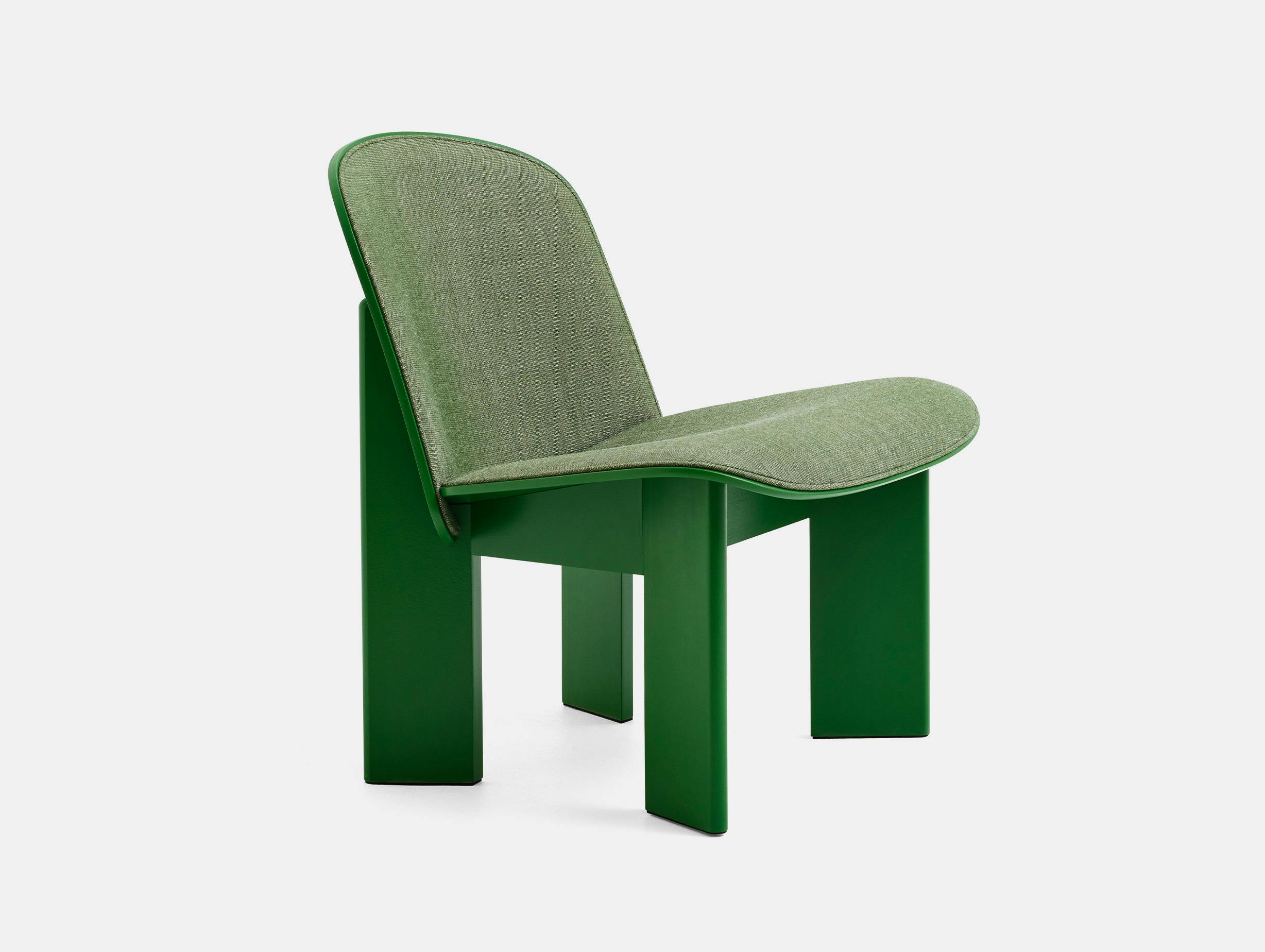 Hay andreas bergsaker chisel lounge chair lush green beech canvas 926