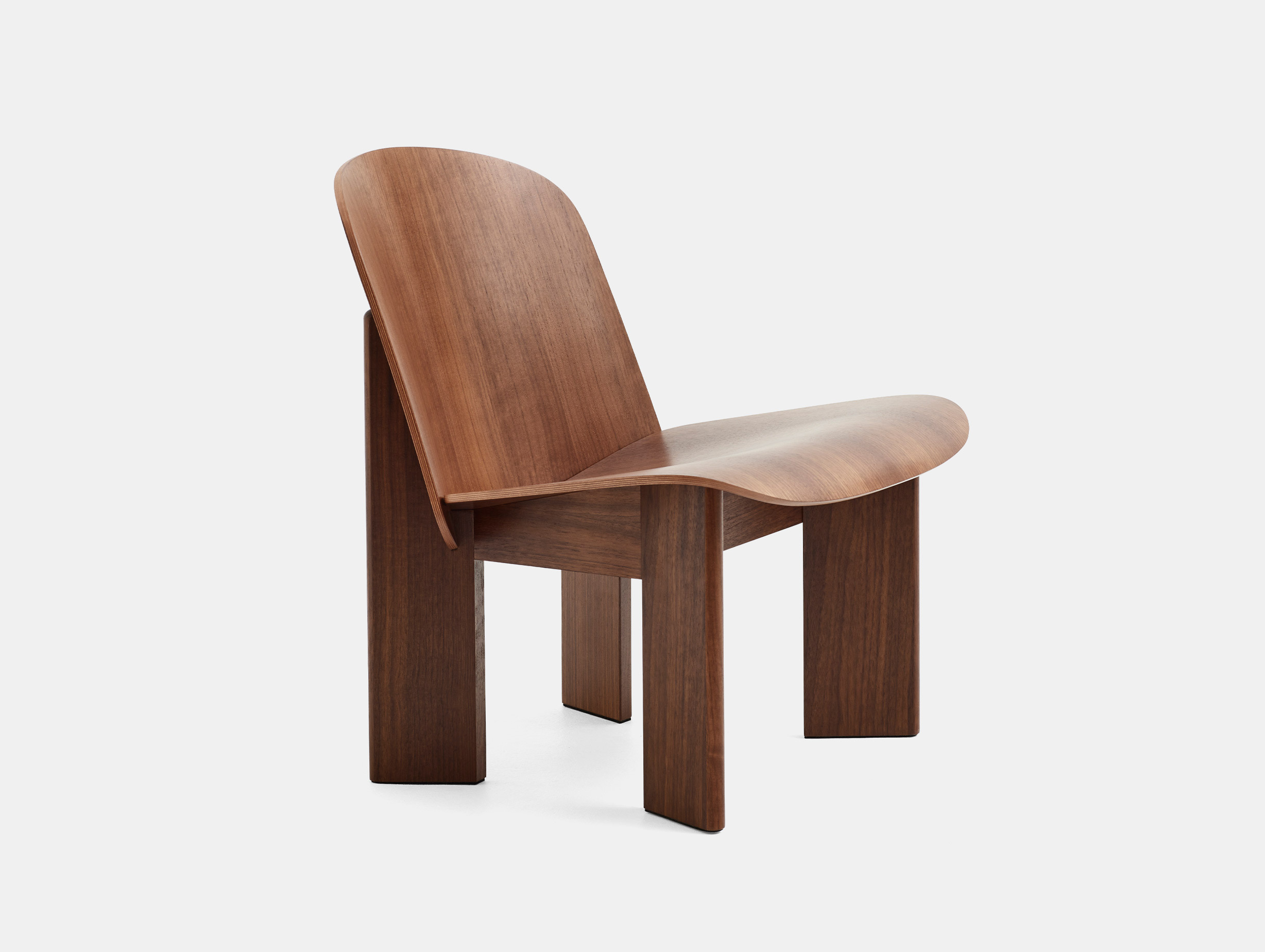 Hay andreas bergsaker chisel lounge chair walnut
