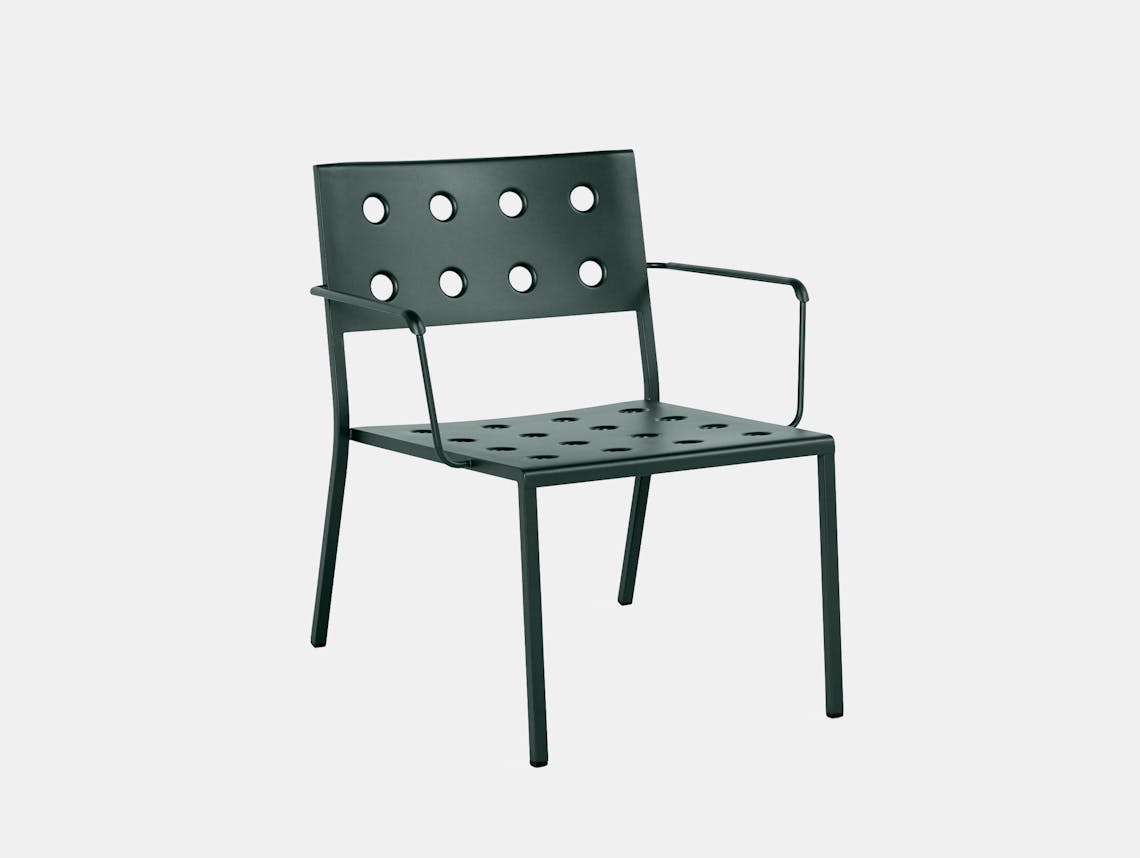 Hay bouroullec balcony lounge armchair dark forest