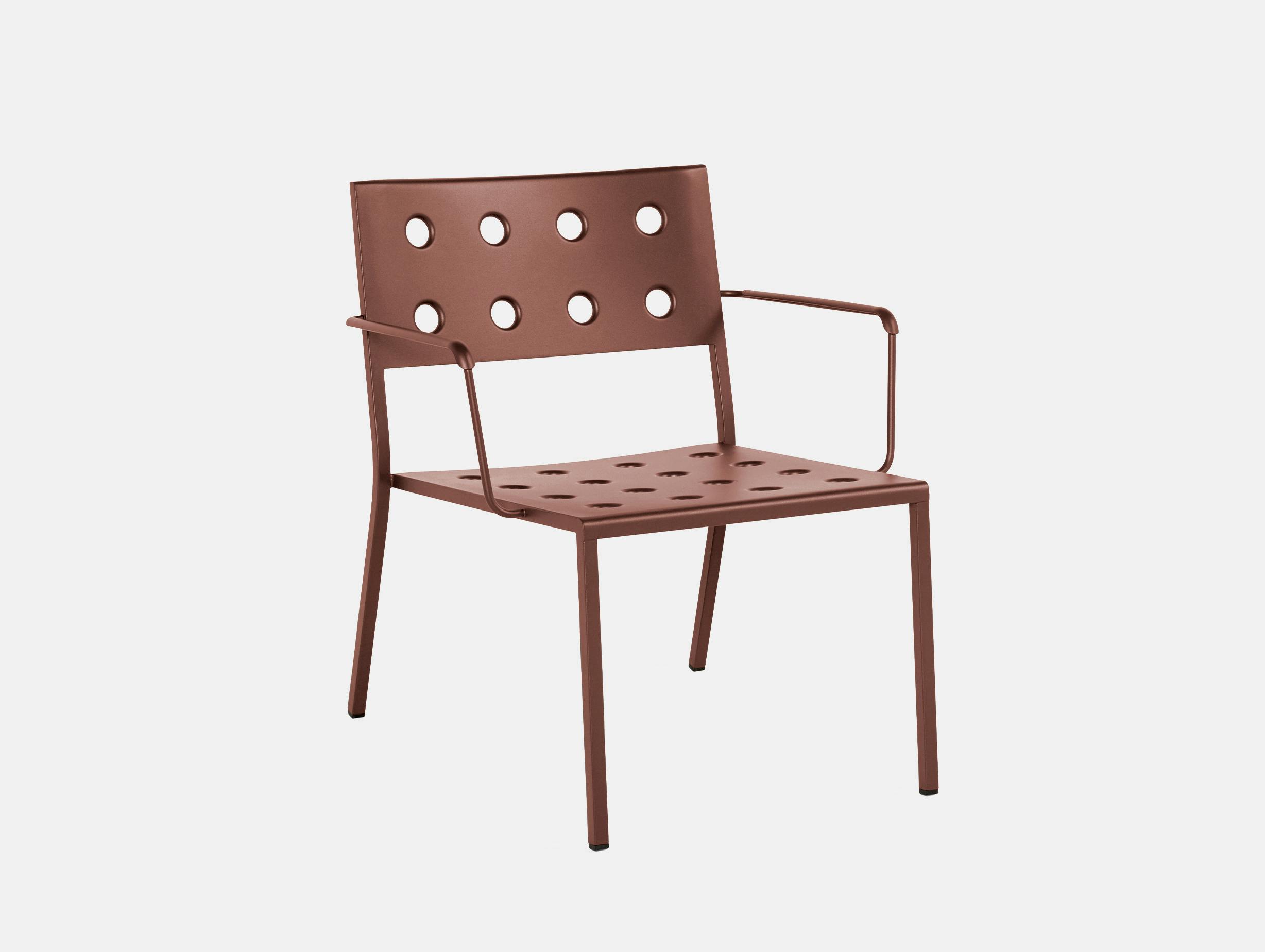 Hay bouroullec balcony lounge armchair iron red