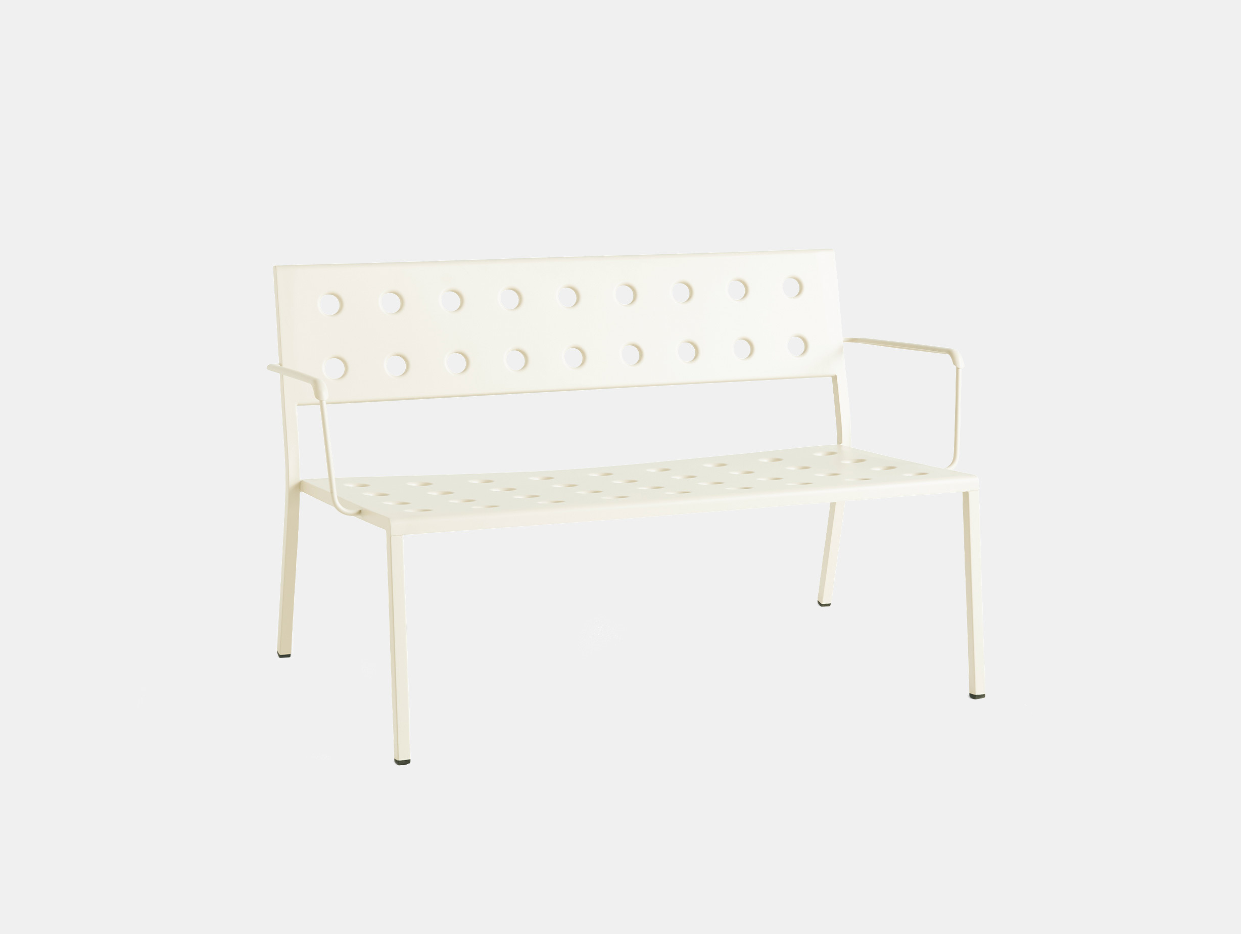 Hay bouroullec balcony lounge bench arms chalk beige