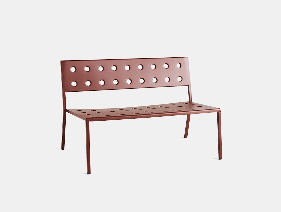 Hay bouroullec balcony lounge bench iron red