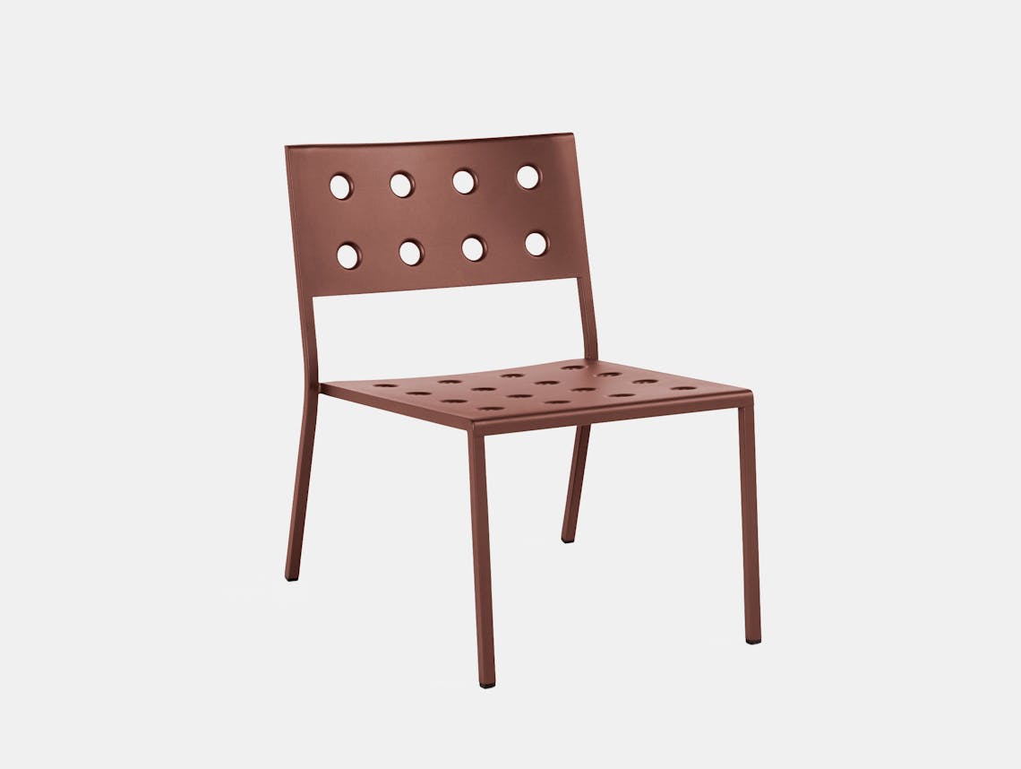 Hay bouroullec balcony lounge chair iron red