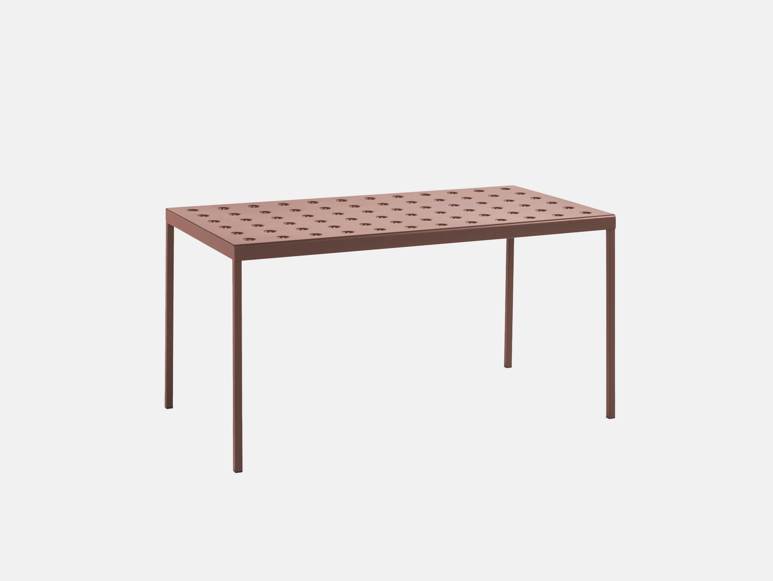 Hay bouroullec balcony table iron red 144