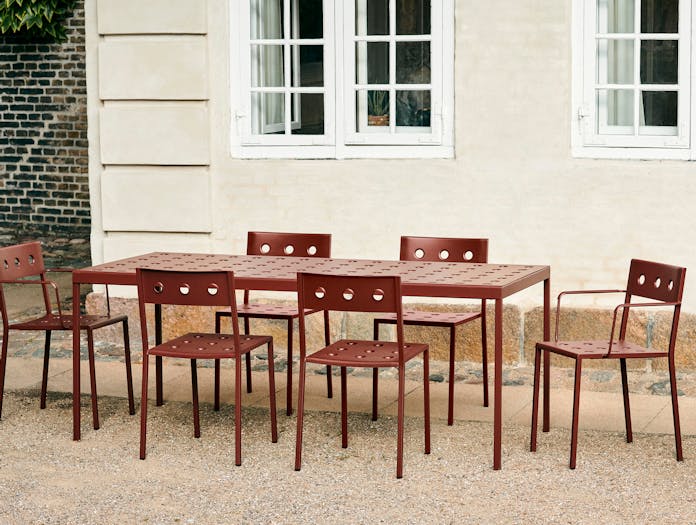 Hay bouroullec balcony table iron red ls