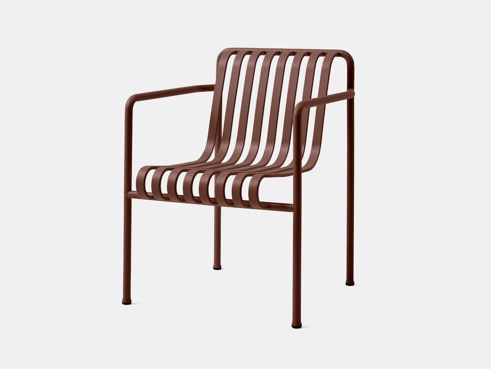 Hay bouroullec palissade dining armchair iron red