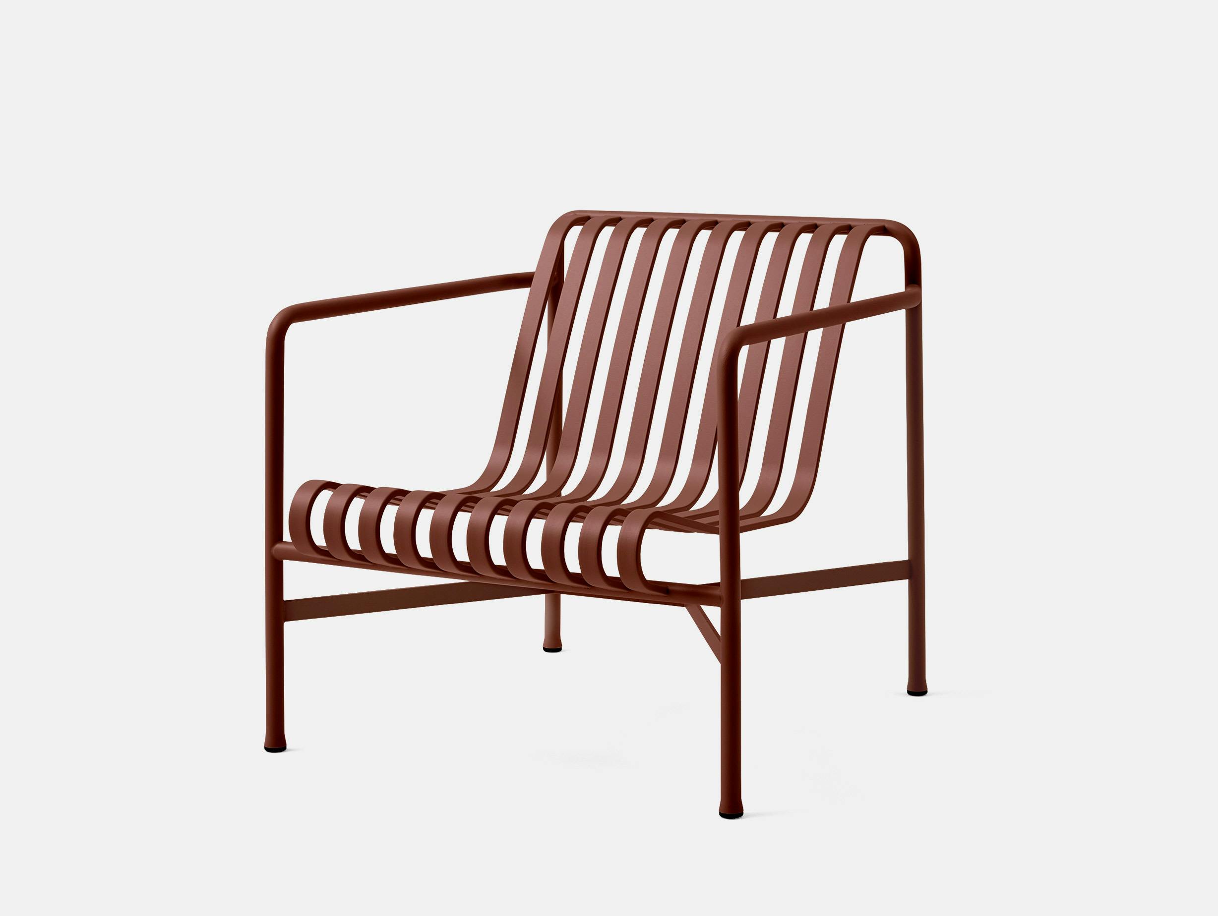 Hay bouroullec palissade lounge chair low iron red