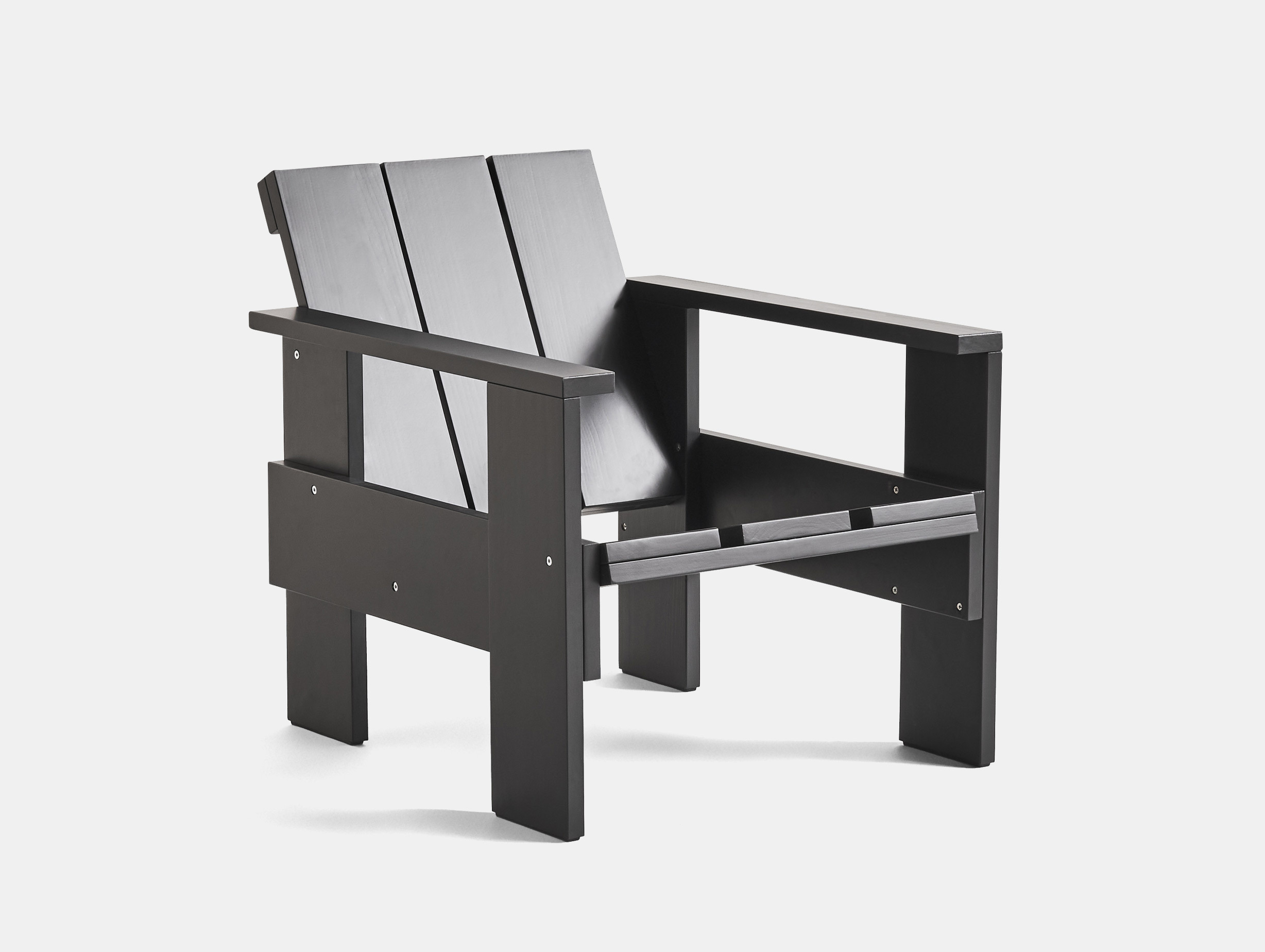 Hay crate outdoor lounge chair black