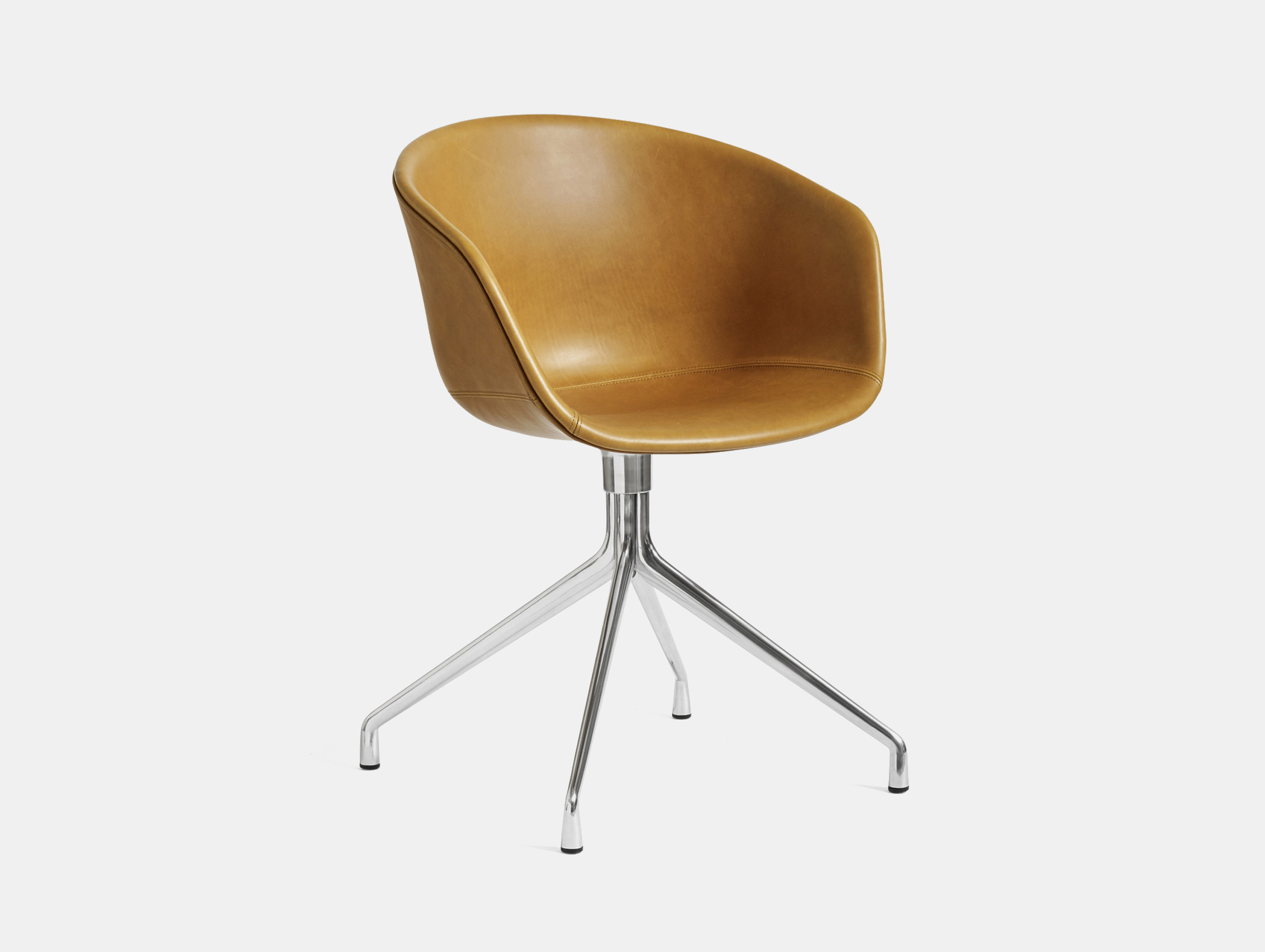 Hay hee welling aac21 swivel chair alu base sense congac