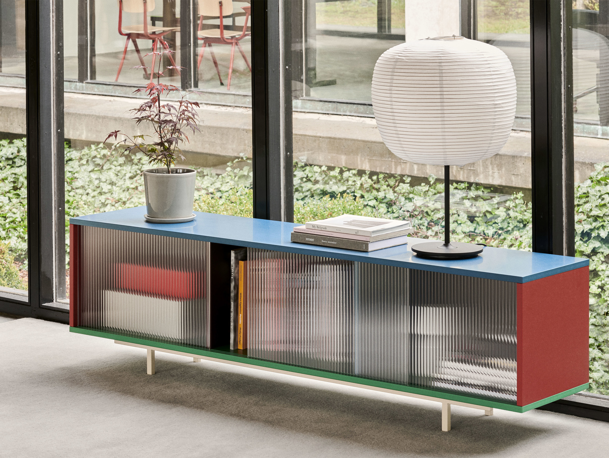 Hay muller van severen colour cabinet l glass doors lifestyle