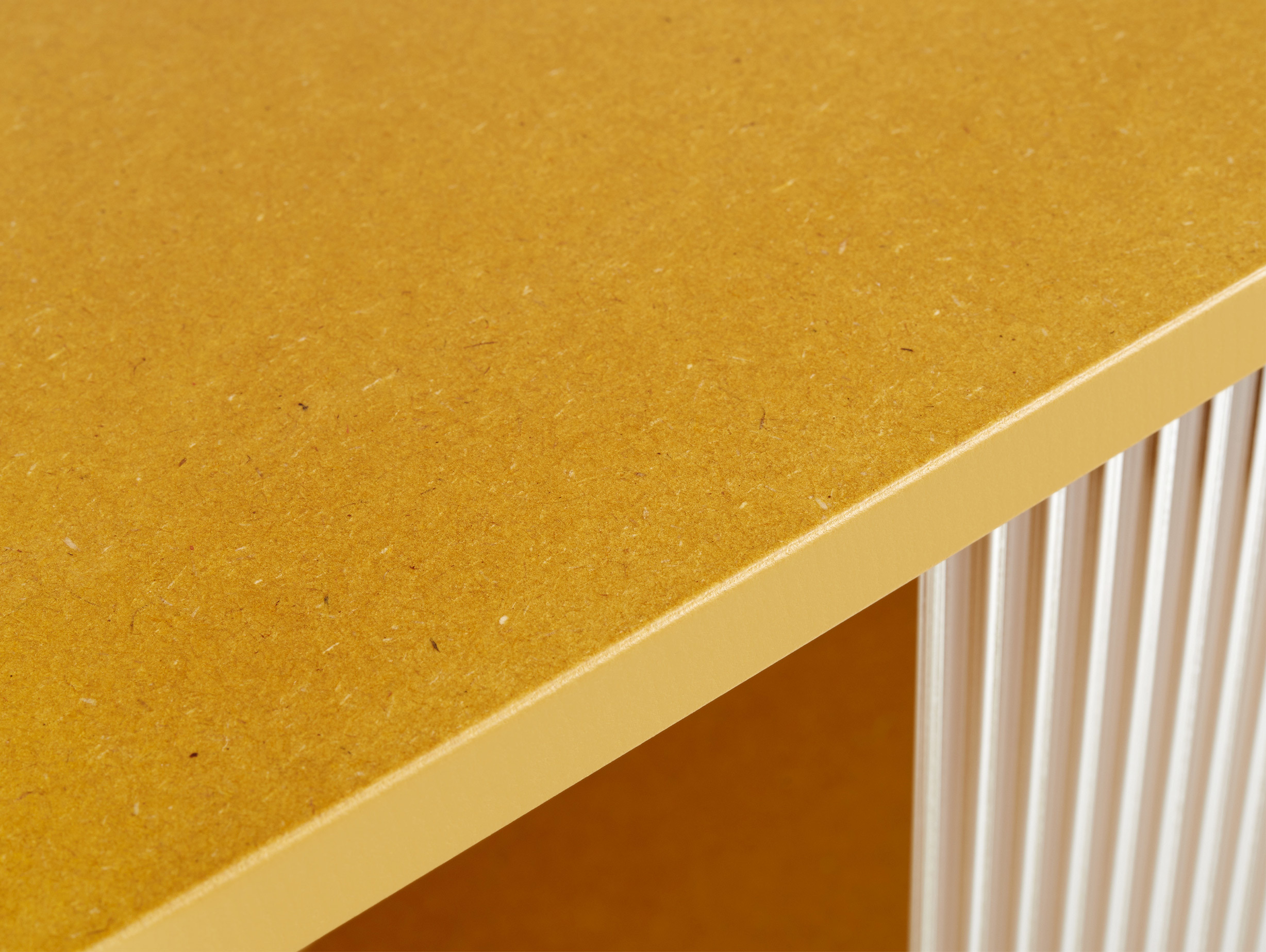 Hay muller van severen colour cabinet tall yellow reeded glass doors lifestyle