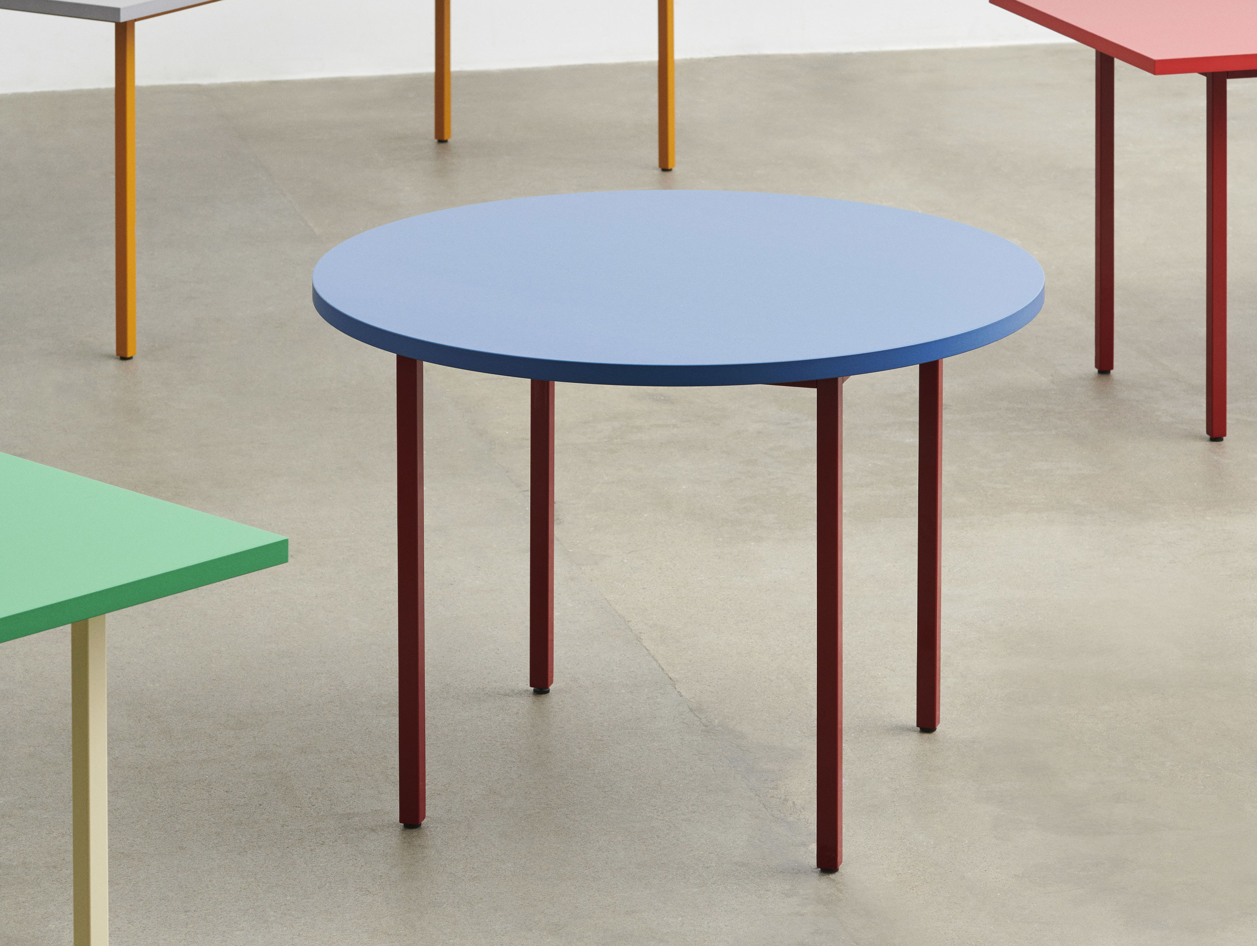 Hay muller van severen two colour round table blue lifestyle3