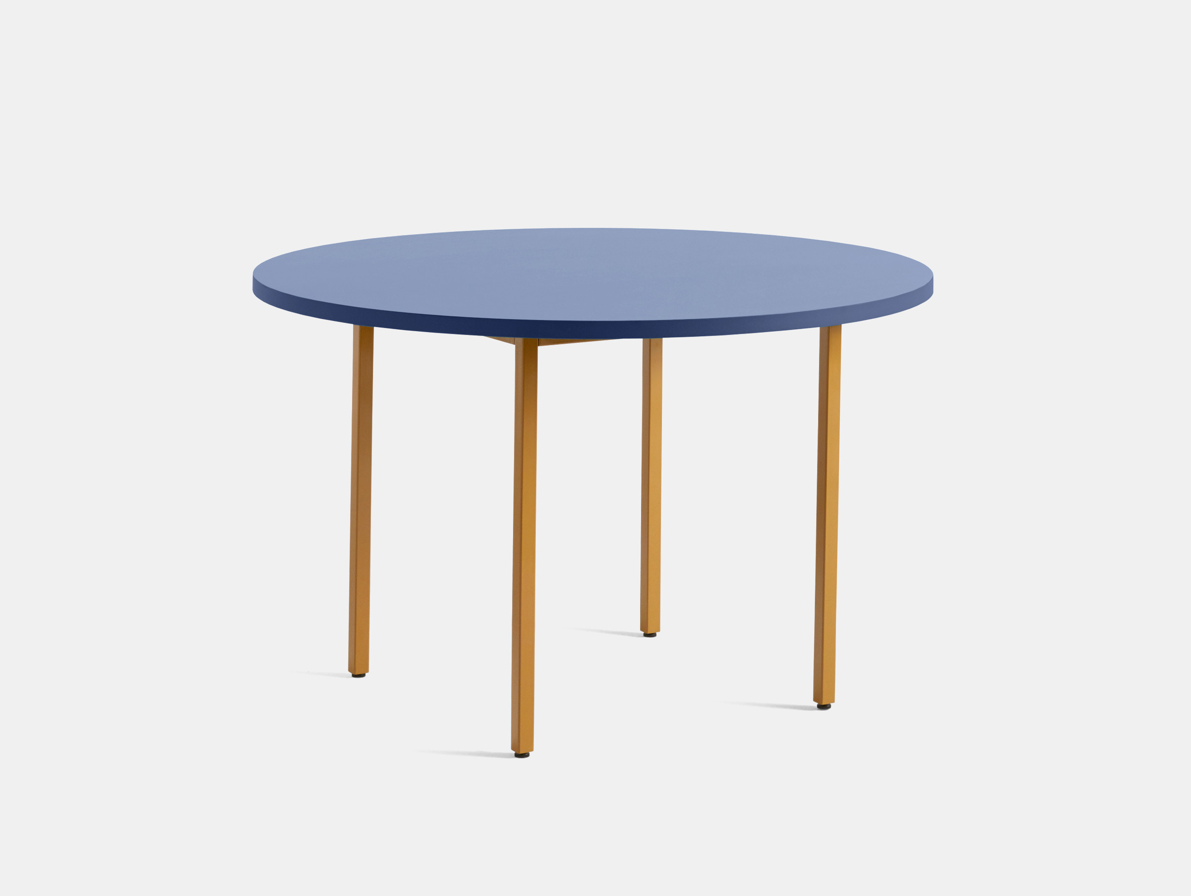 Hay muller van severen two colour table round blue ochre 120